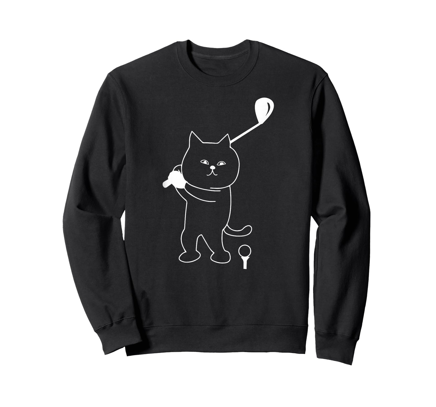 Golf Cat Dad Men Golfing Golfer Club Balls Putting Funny Pop T-Shirt