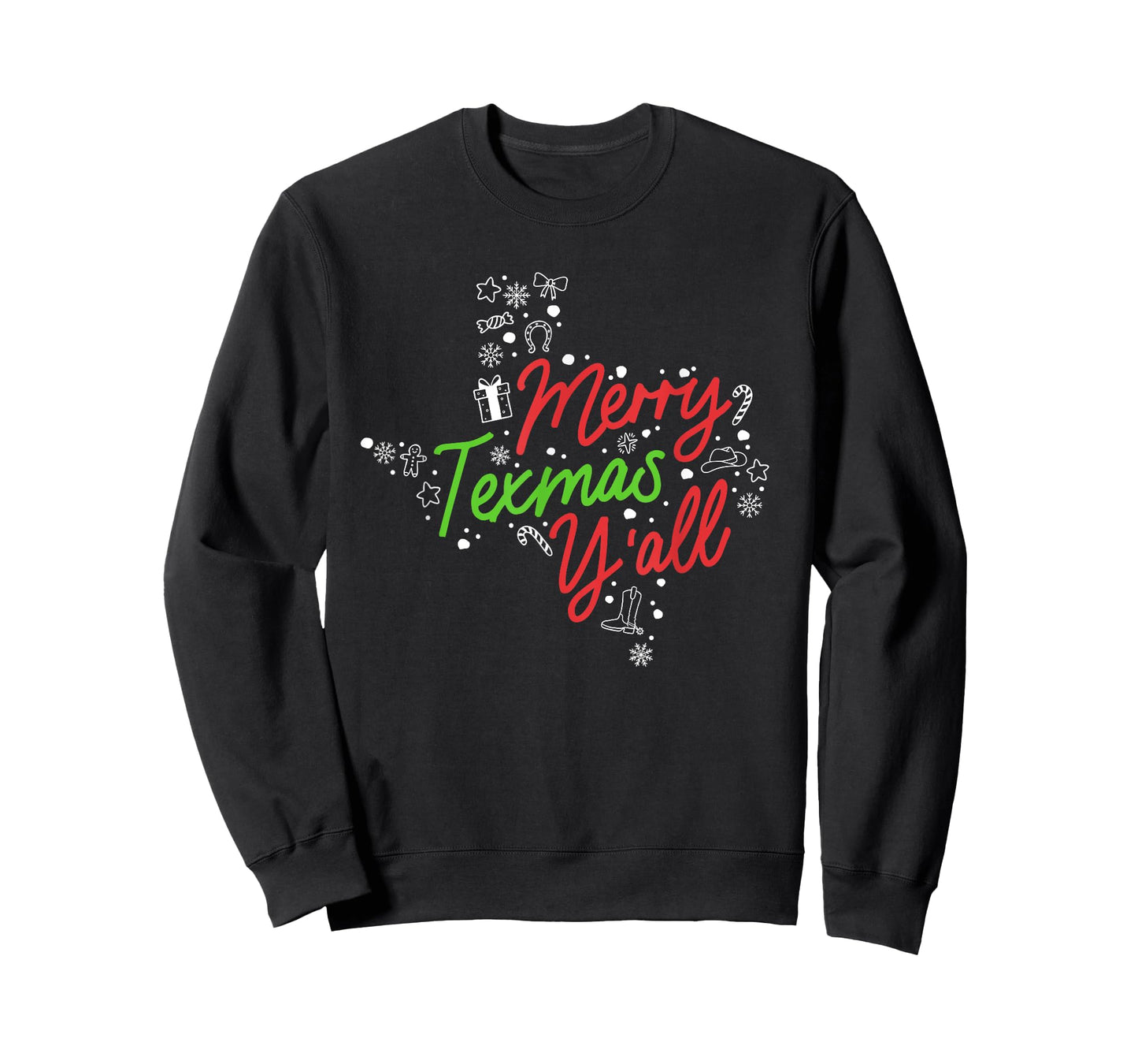 Merry Texmas Y'all Cute Southern Christmas Texas Holidays T-Shirt