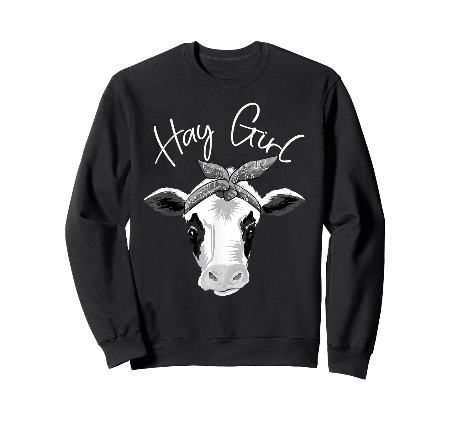 Hay Girl Farmer Funny Cattle Cow Farm Lovers Gift Women Kids T-Shirt