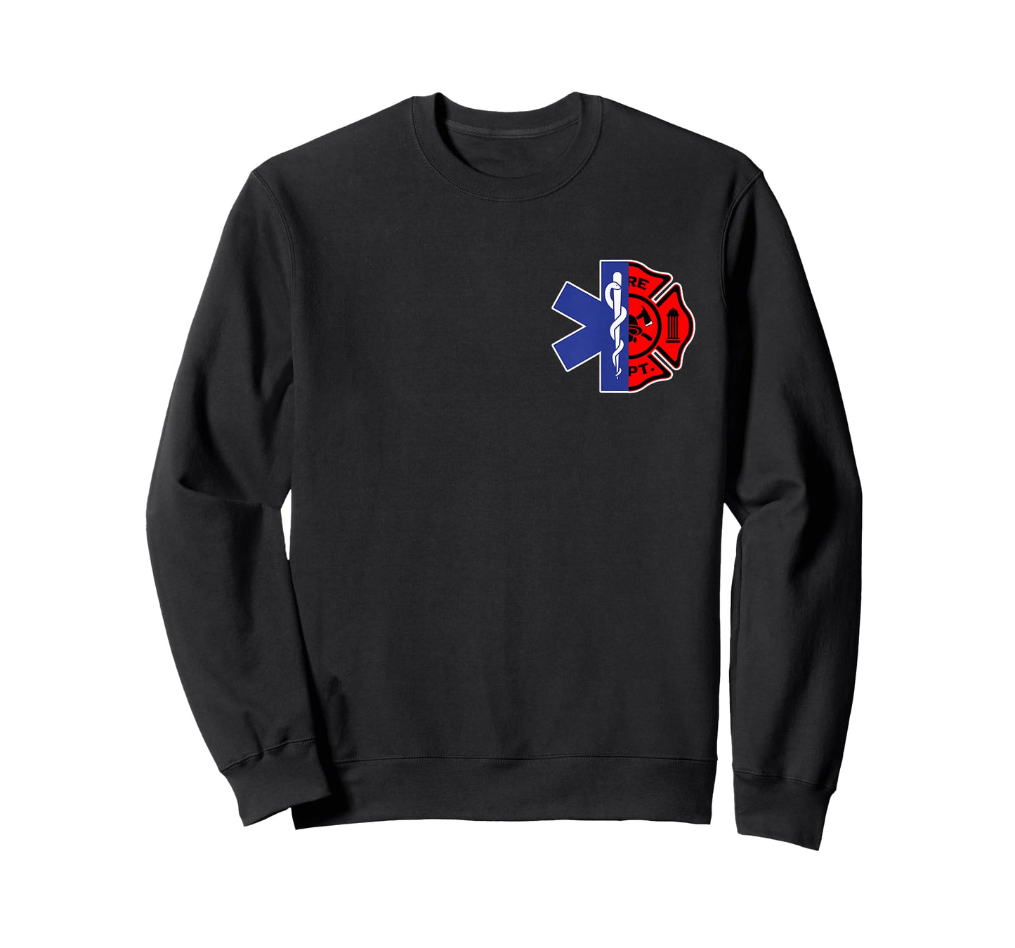 EMT Firefighter Shirt Firefighter Two Sided EMS Gift T-Shirt