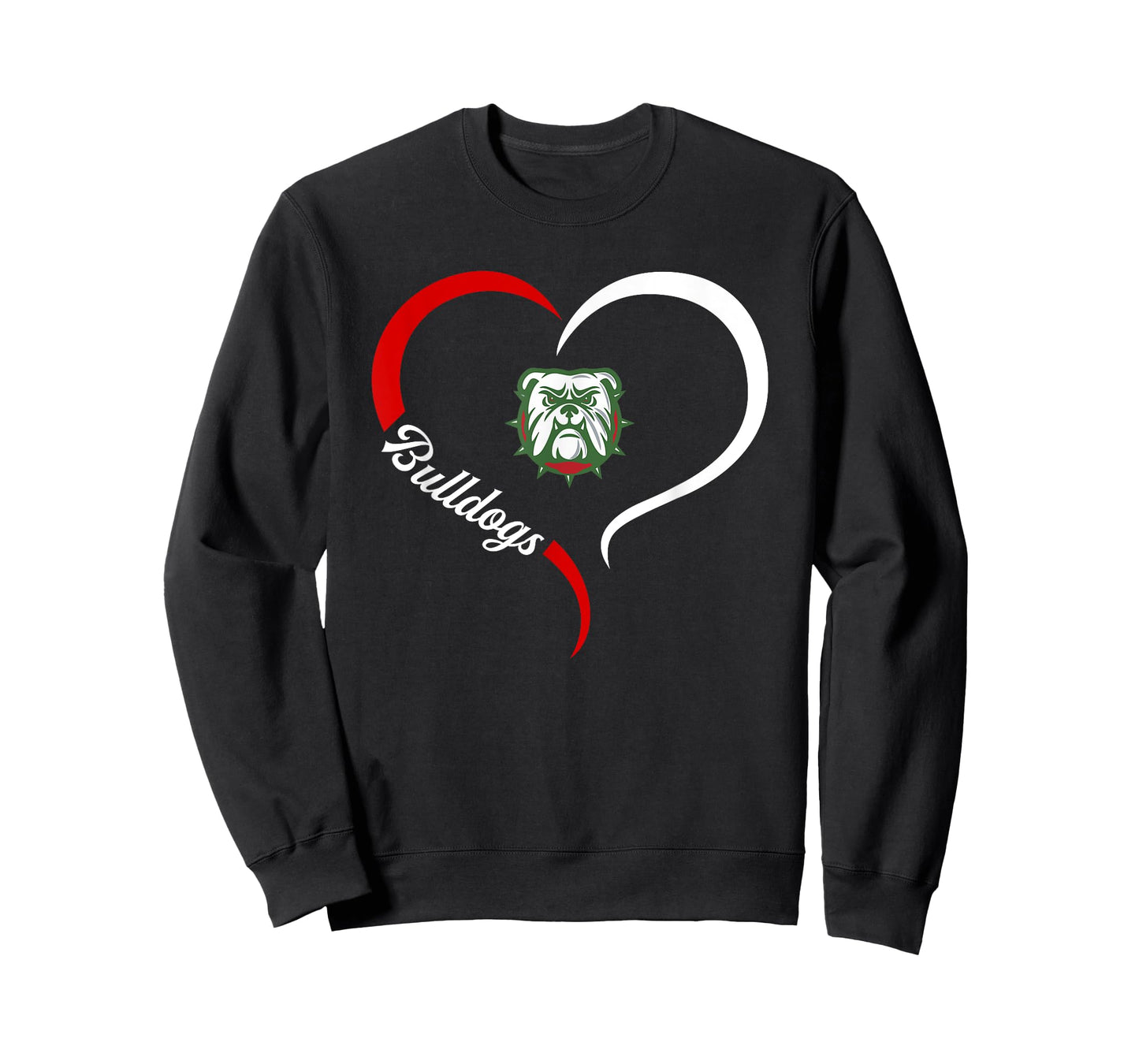 North Gwinnett Bulldogs Logo Half Heart Slogan HS T-Shirt