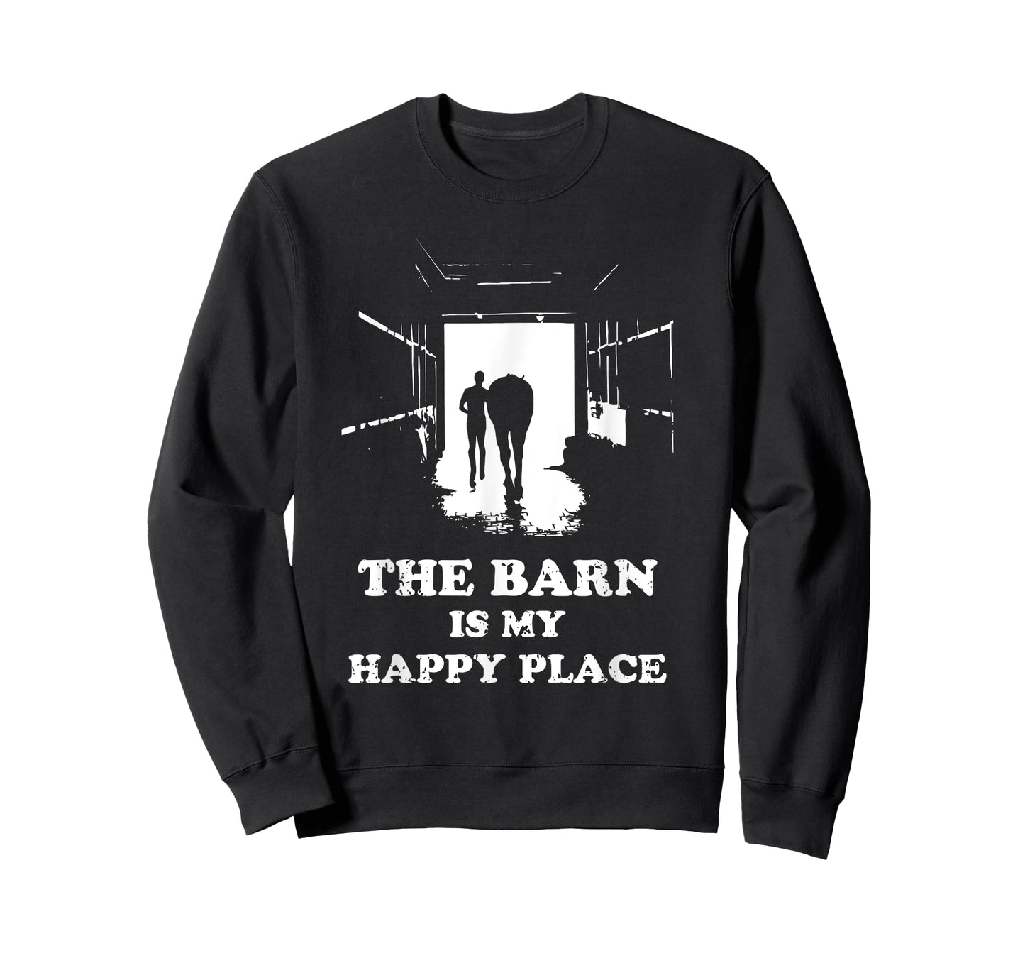 The Barn Is My Happy Place Horse Lover for Women Men Kids T-Shirt