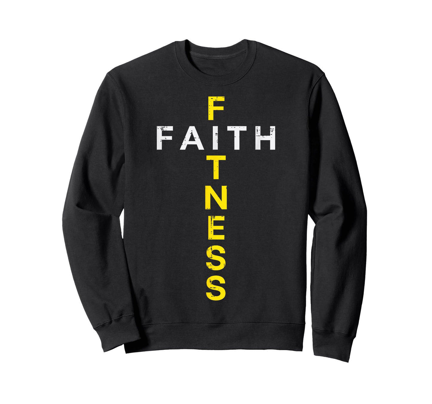 Gym Faith Fitness Cross Christian Workout Exercise Women Men T-Shirt