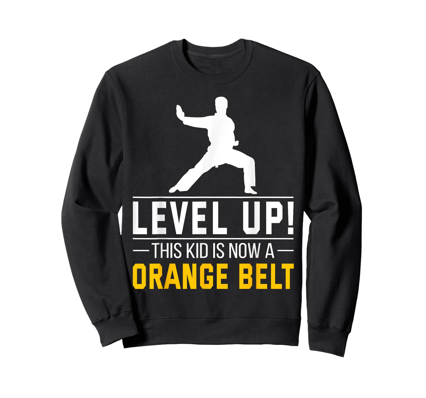 Level Up! This Kid is Now a Orange Belt Karate Award Gift T-Shirt