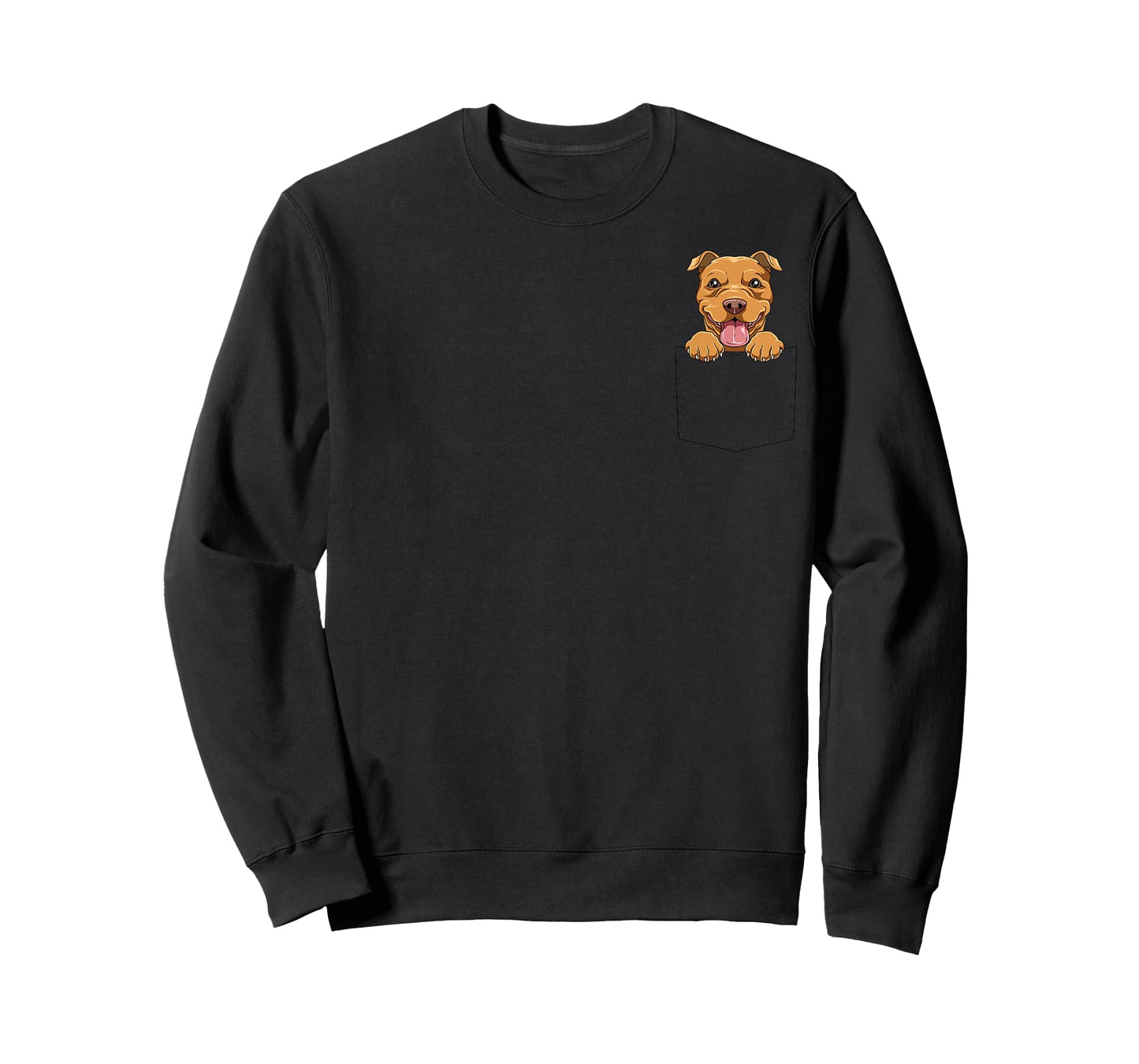 Pitbull Pocket Pitbull In Pocket Funny Pitbull Dog Peeking T-Shirt