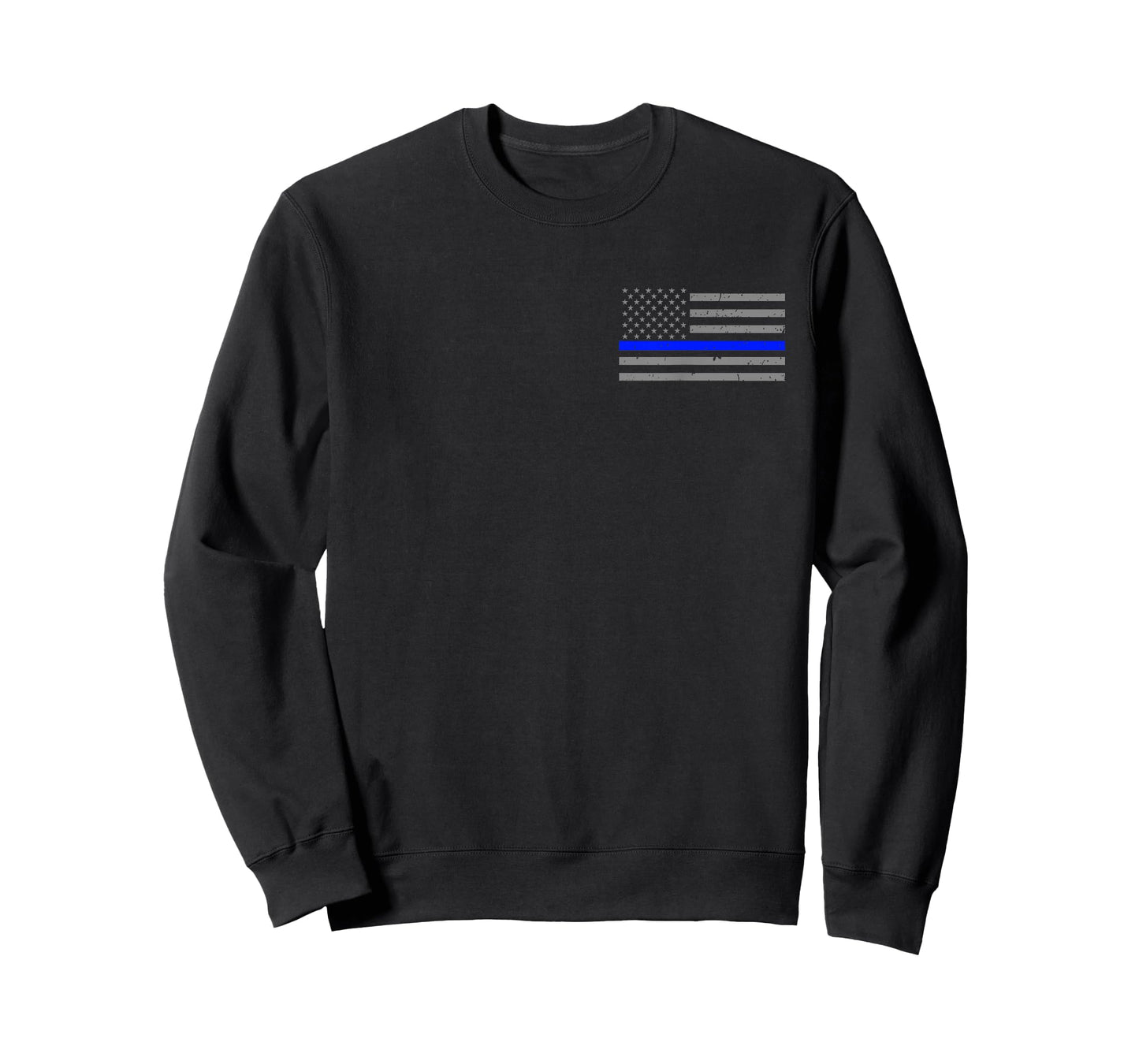 Police Sergeant Tshirt with Thin Blue Line Flag T-Shirt