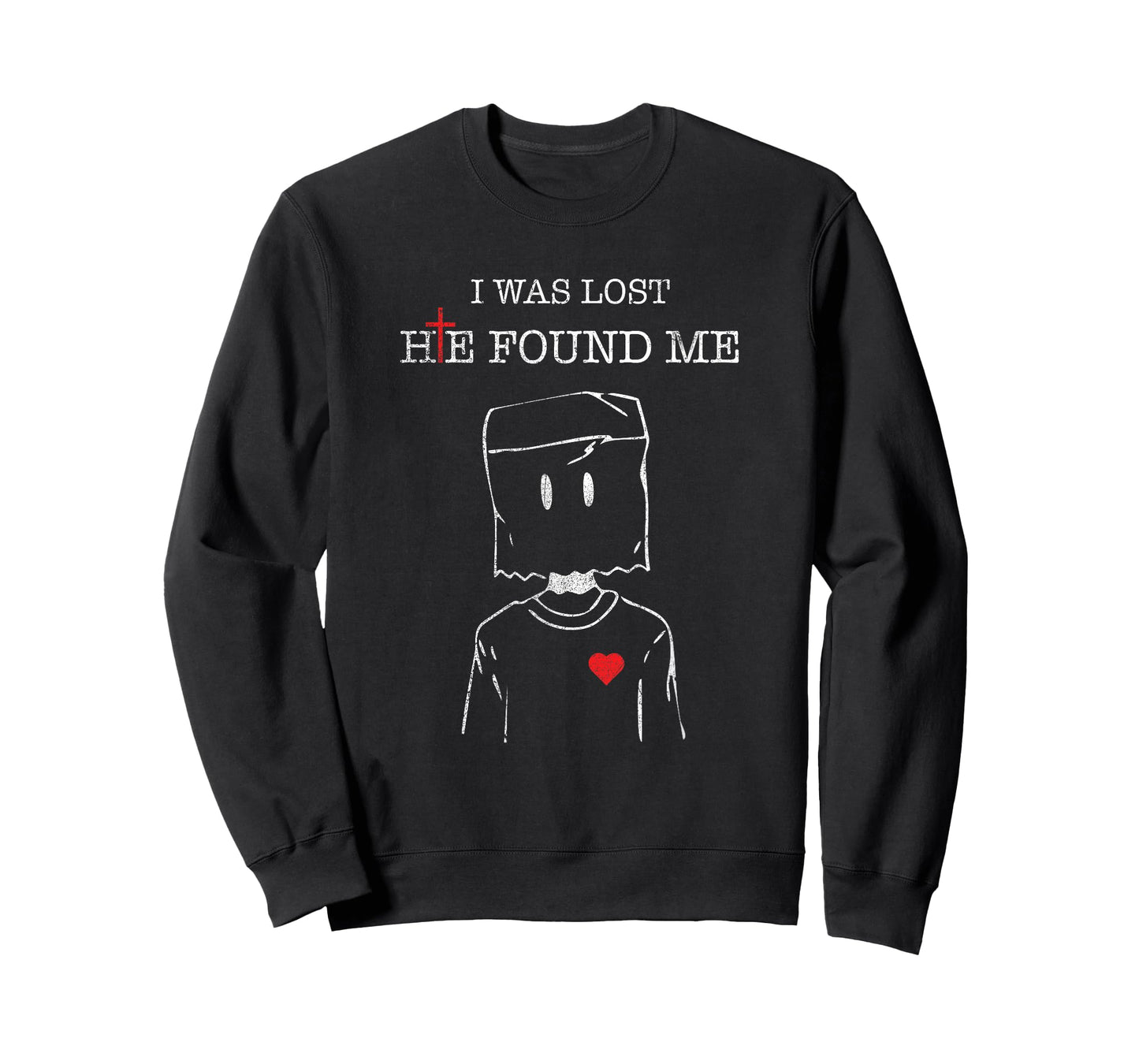 Jesus Christ Christian Faith I Was Lost He Found Me T-Shirt