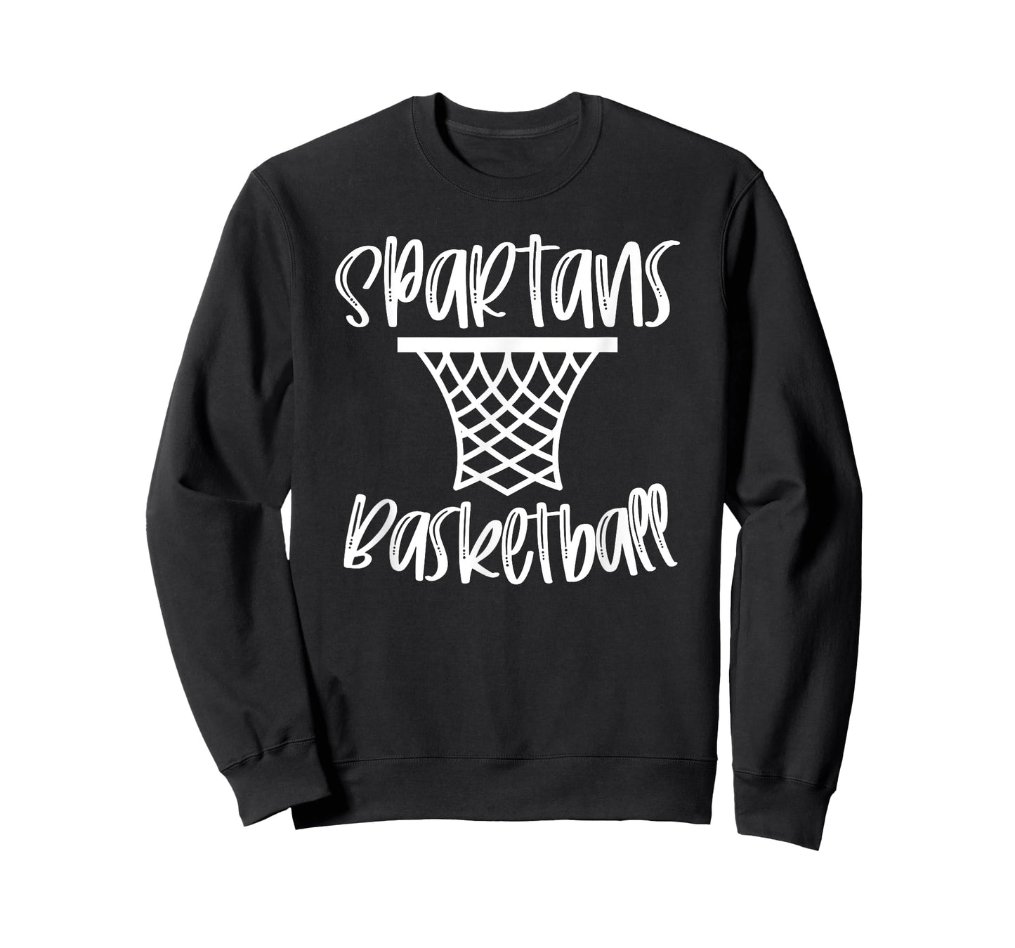 Spartans Basketball Team Mascot School Spirit Game Night T-Shirt