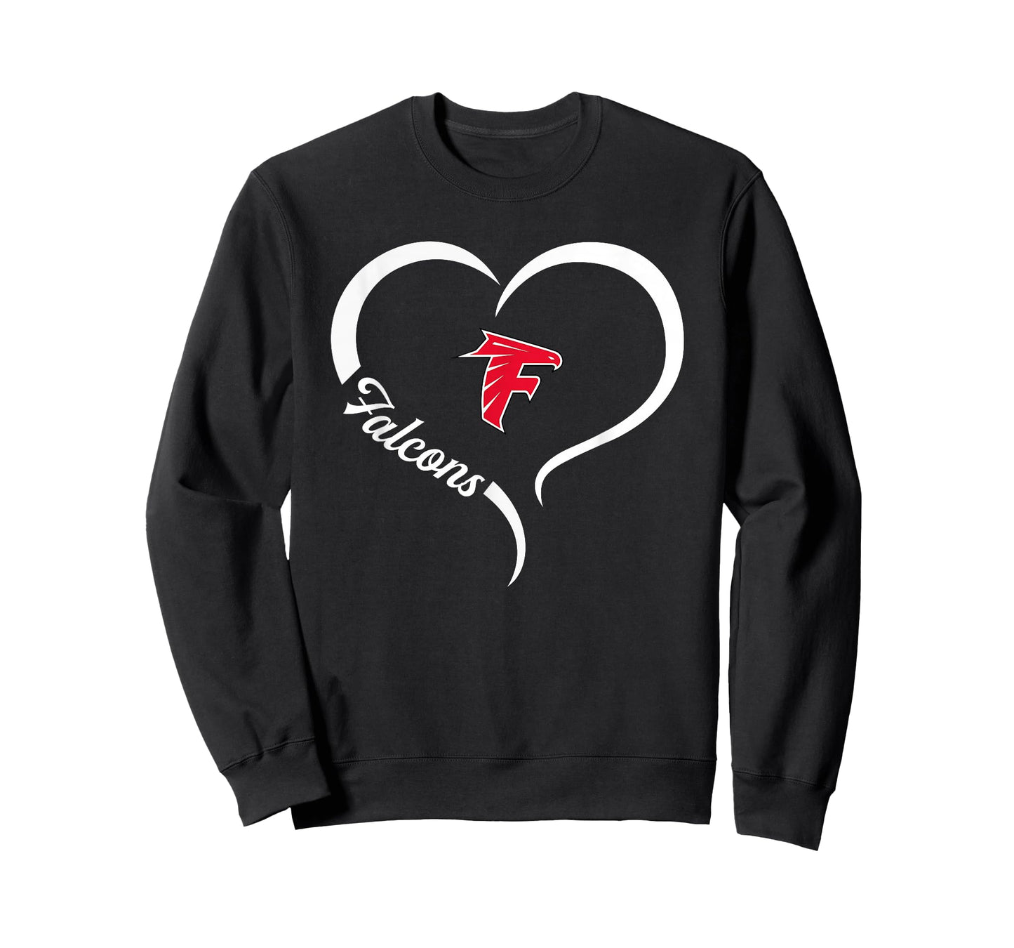 Field Falcons Logo Half Heart Slogan HS T-Shirt