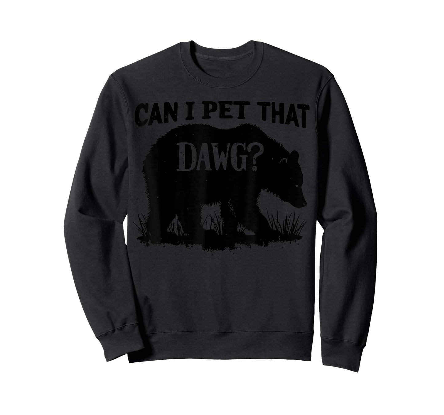 Can I Pet That Dog Funny Dawg Bear Meme Camping Hiking Men Women Kids T-Shirt