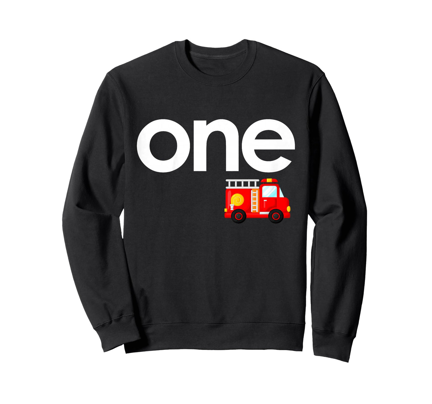 Fire Truck 1st Birthday Boy Toddler 1 Year Old Firefighter T-Shirt