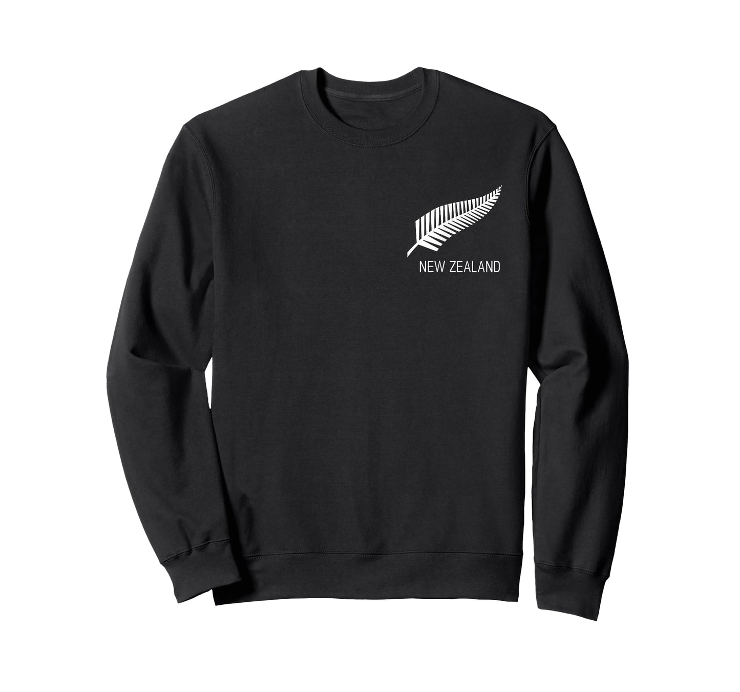 Black New Zealand Fern Shirt Mens Black Proud Kiwi NZ Rugby T-Shirt