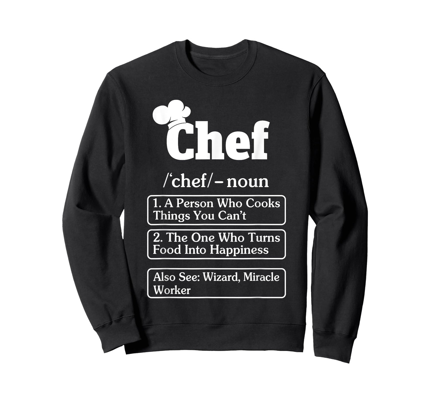 Funny Chef Definition Cooking Kitchen Mens & Womens T-Shirt