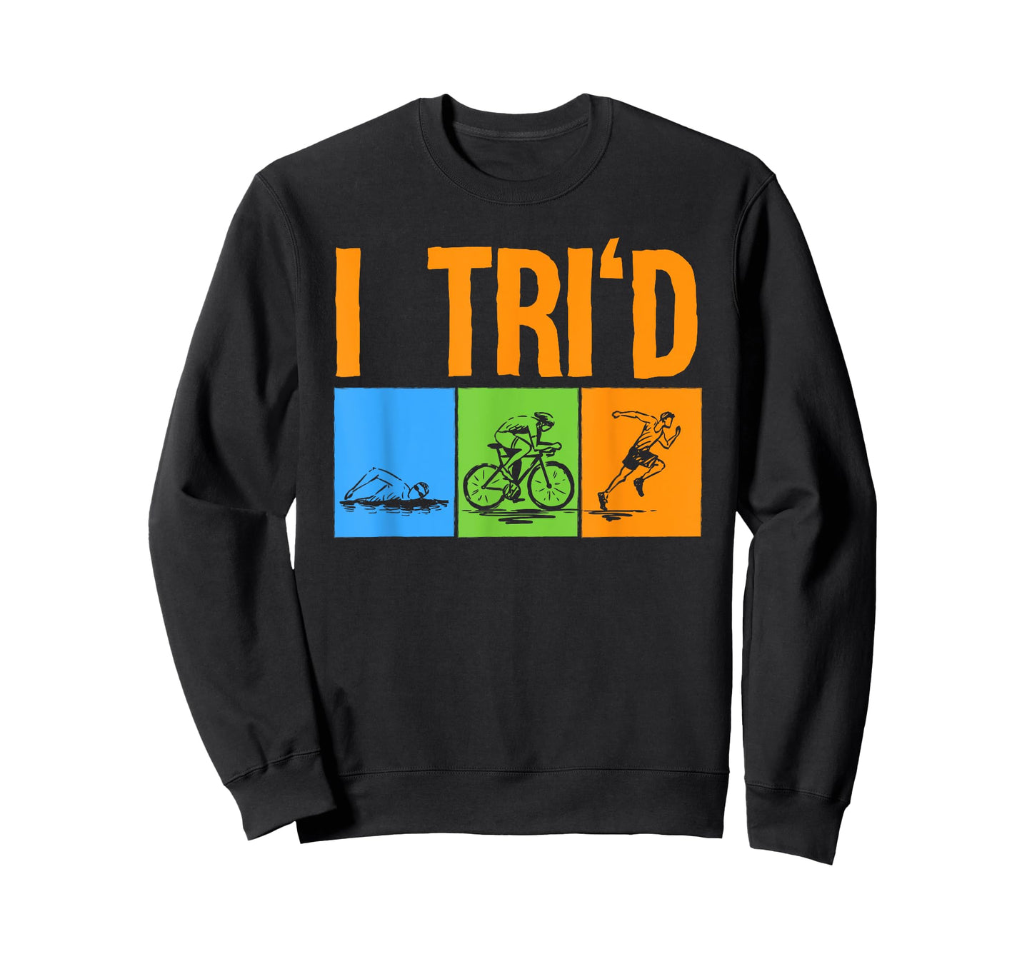 Funny Triathlon Design Triathletes Men Women Swim Bike Run T-Shirt