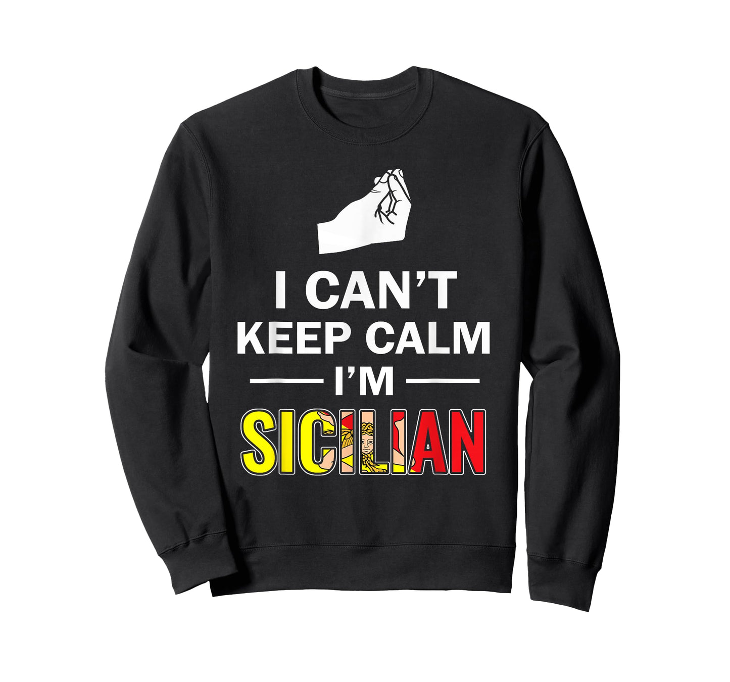 Funny Sicily I can't keep calm I'm Sicilian Italian shirt T-Shirt