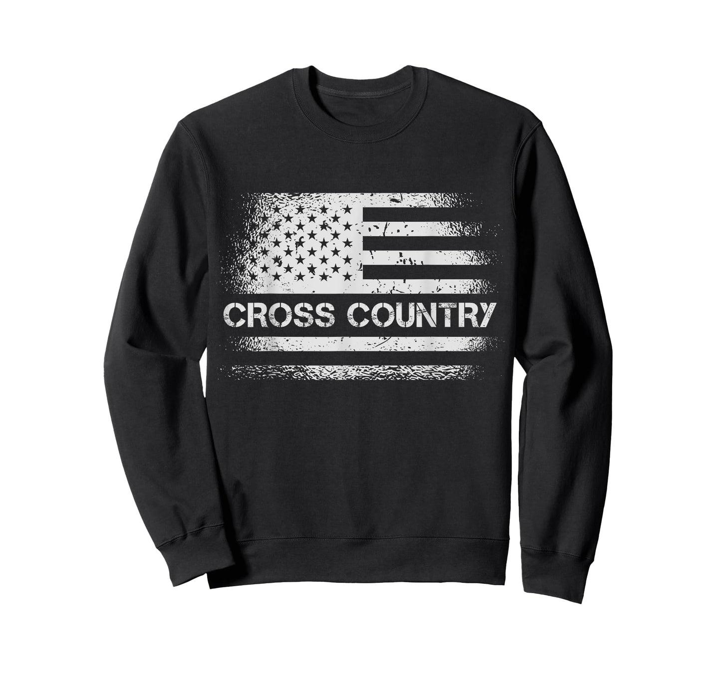 USA Flag Cross Country - American US Cross Country Running Women Girls Kids Men T-Shirt
