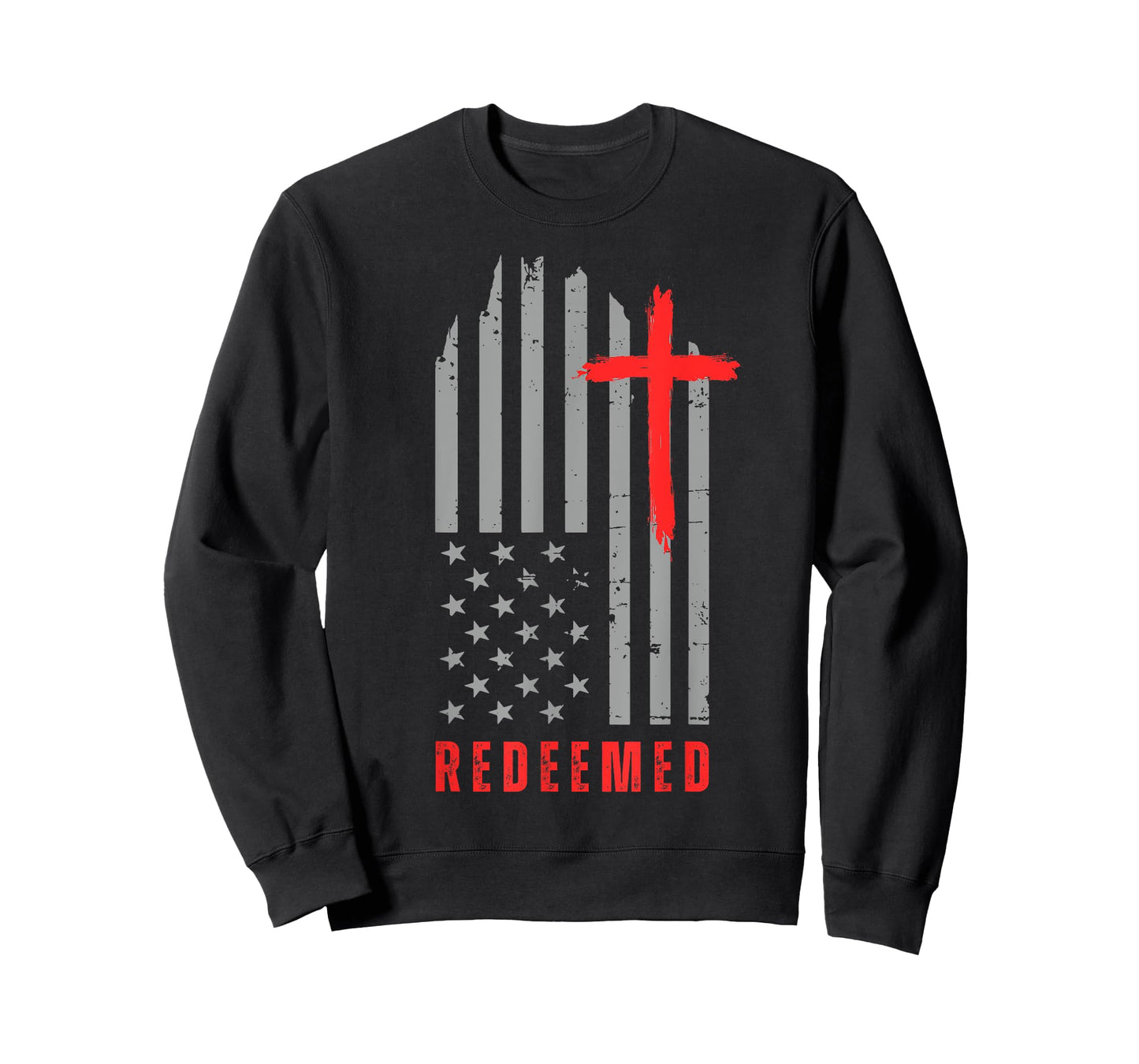 America Pride US Flag Redeemed Cross Christian Shirt T-Shirt