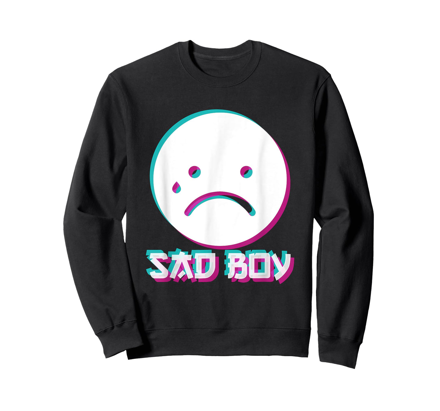 Japanese Glitch Sad Boy Anime Aesthetic Vaporwave T-Shirt