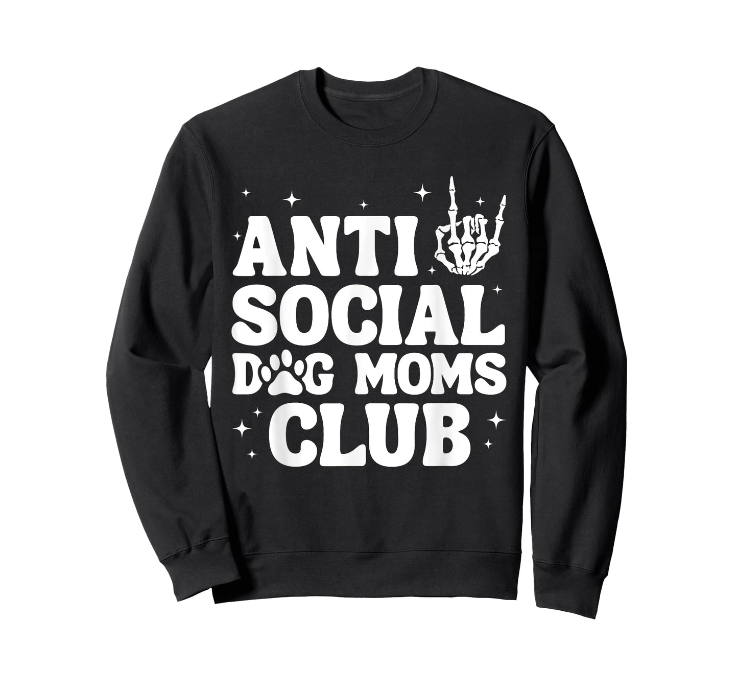 Anti Social Dog Moms Club Funny Dog Mom Life T-Shirt for Men Women