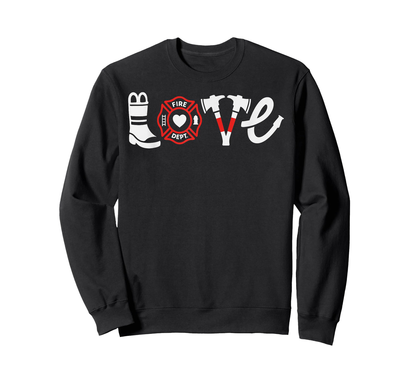 Love Firefighter Fire Truck Firemen Fire Rescuer T-Shirt