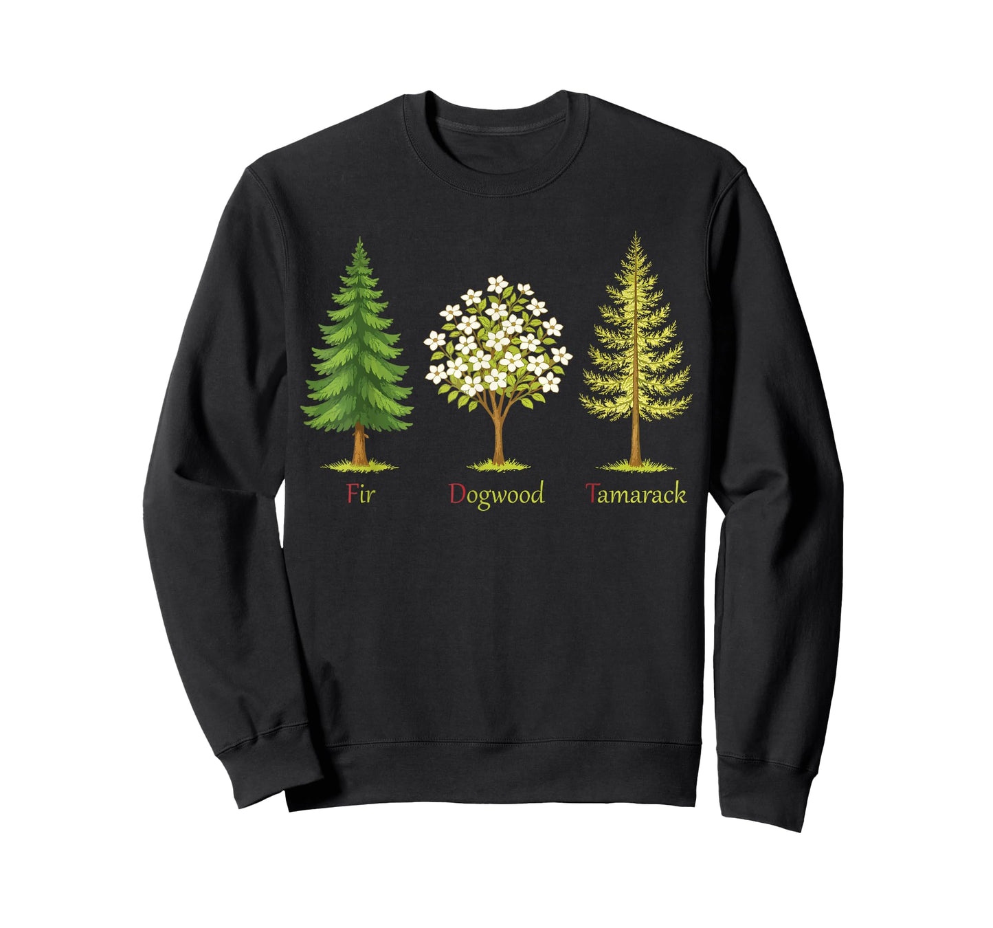 Subtle Fir Dogwood Tamarack Trees Anti Trump Nature Lover T-Shirt