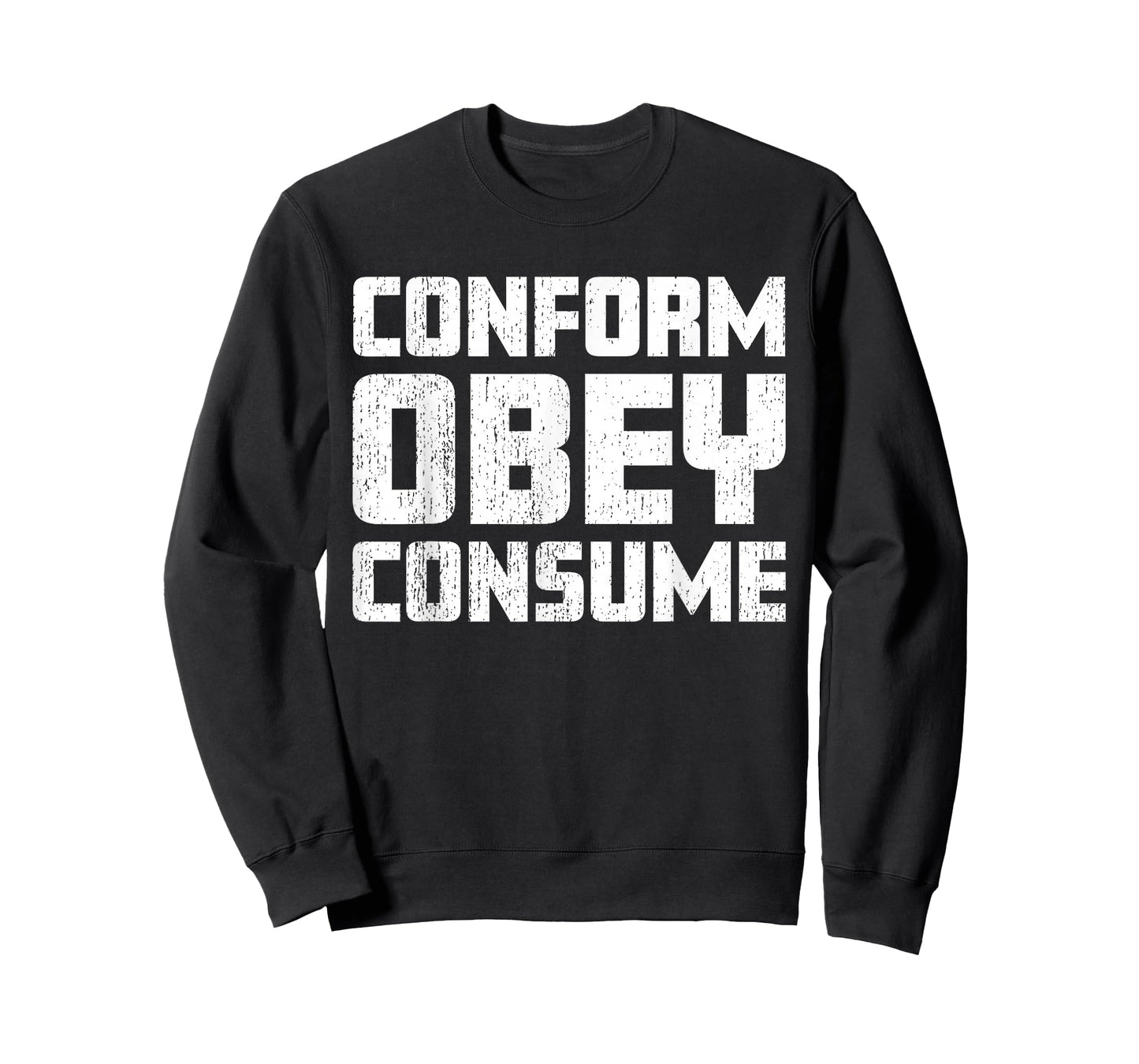 Conform Obey Consume Worn Style Dystopian T-Shirt