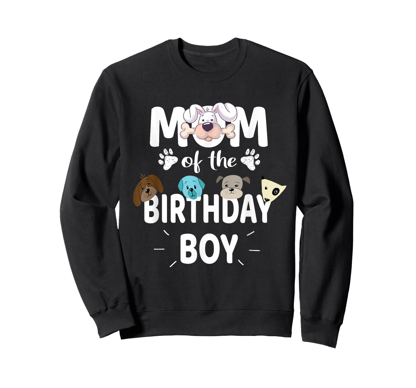 Mom of The Birthday Boy Dog Lover Party Puppy Theme T-Shirt Small