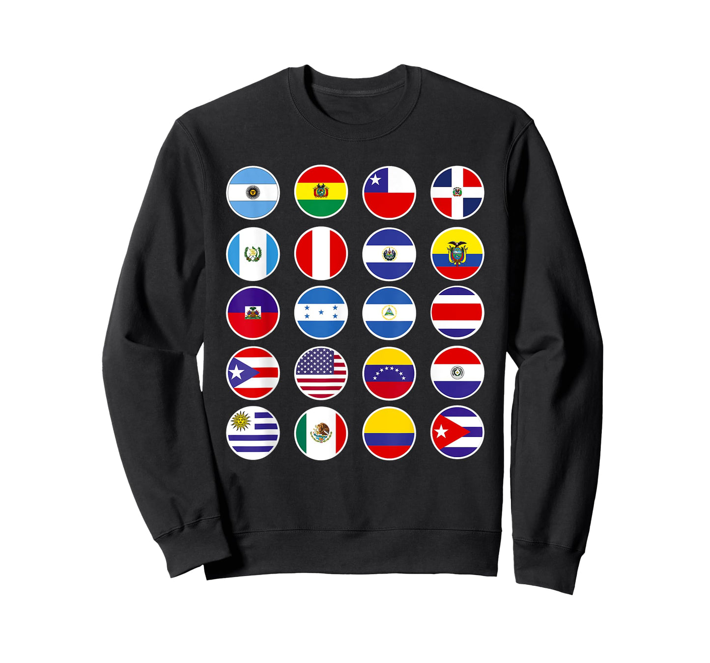 All Latin American Flags Countries Hispanic Heritage Month T-Shirt