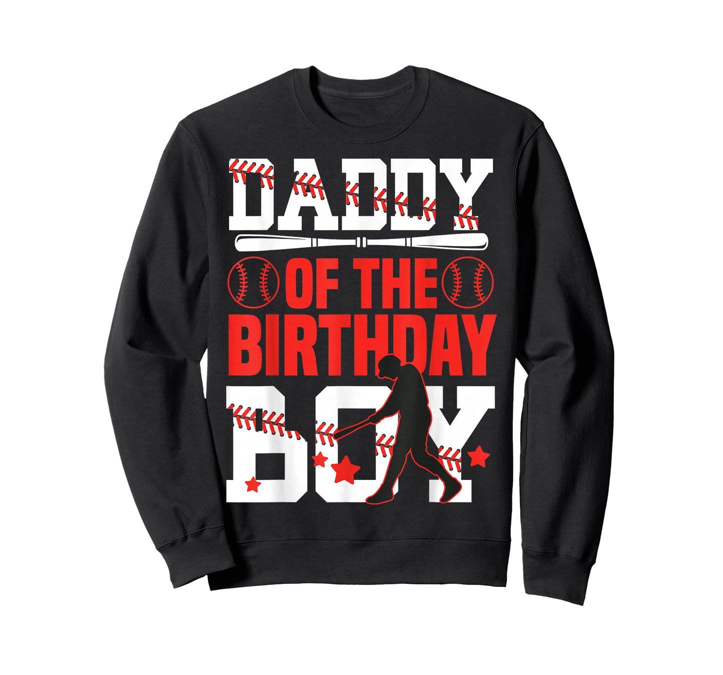 Daddy of Birthday Boy Baseball Bat Ball Family Celebration T-Shirt