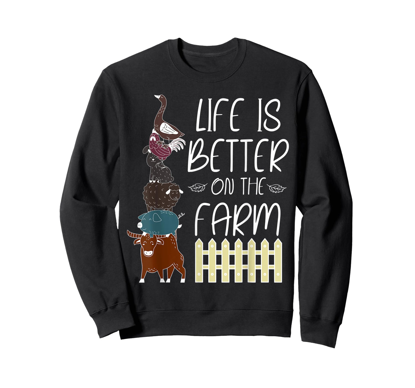 Life is better on the Farm Cute Animal Friends, Farm Girl T-Shirt