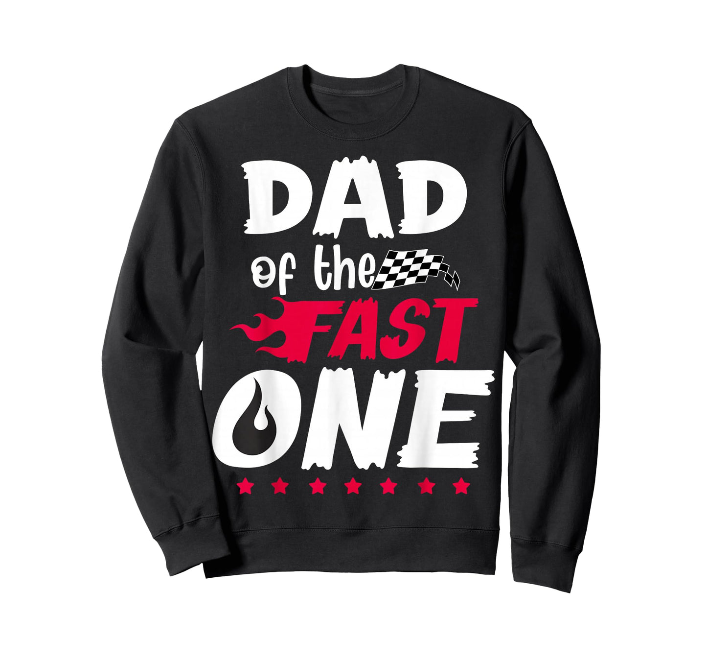 Dad of Birthday Boy Racing Fast One Family Celebration T-Shirt