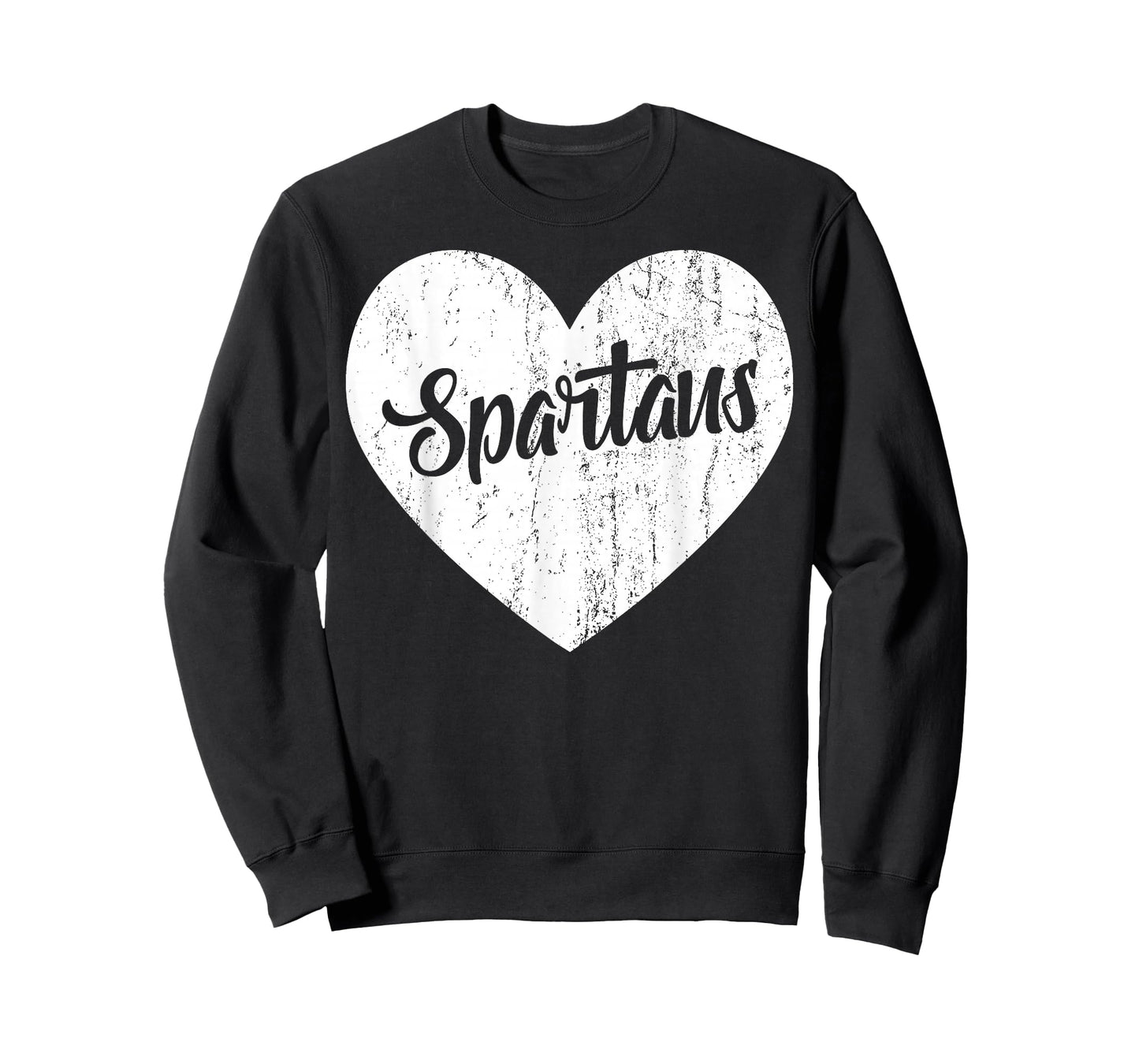 Spartans School Sports Fan Team Spirit Mascot Heart Gift T-Shirt