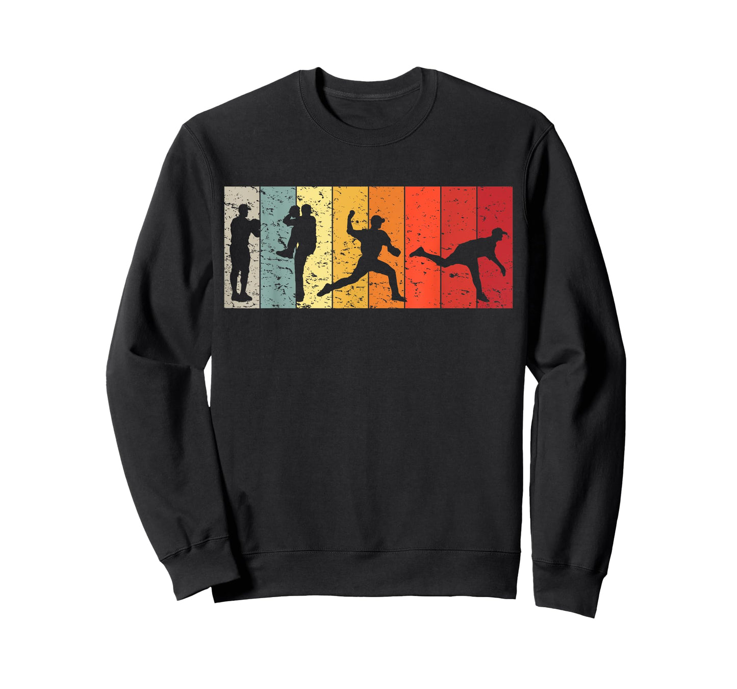 Retro Baseball Pitcher Men Vintage Pitching T-Shirt