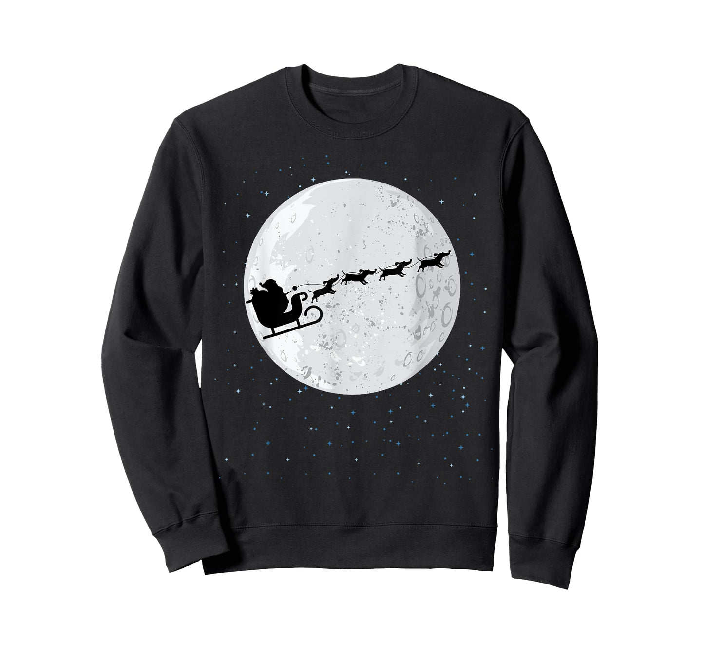 Dachshund Santa Sleigh Wiener Dog Christmas Gift T-Shirt for Men Women Kids