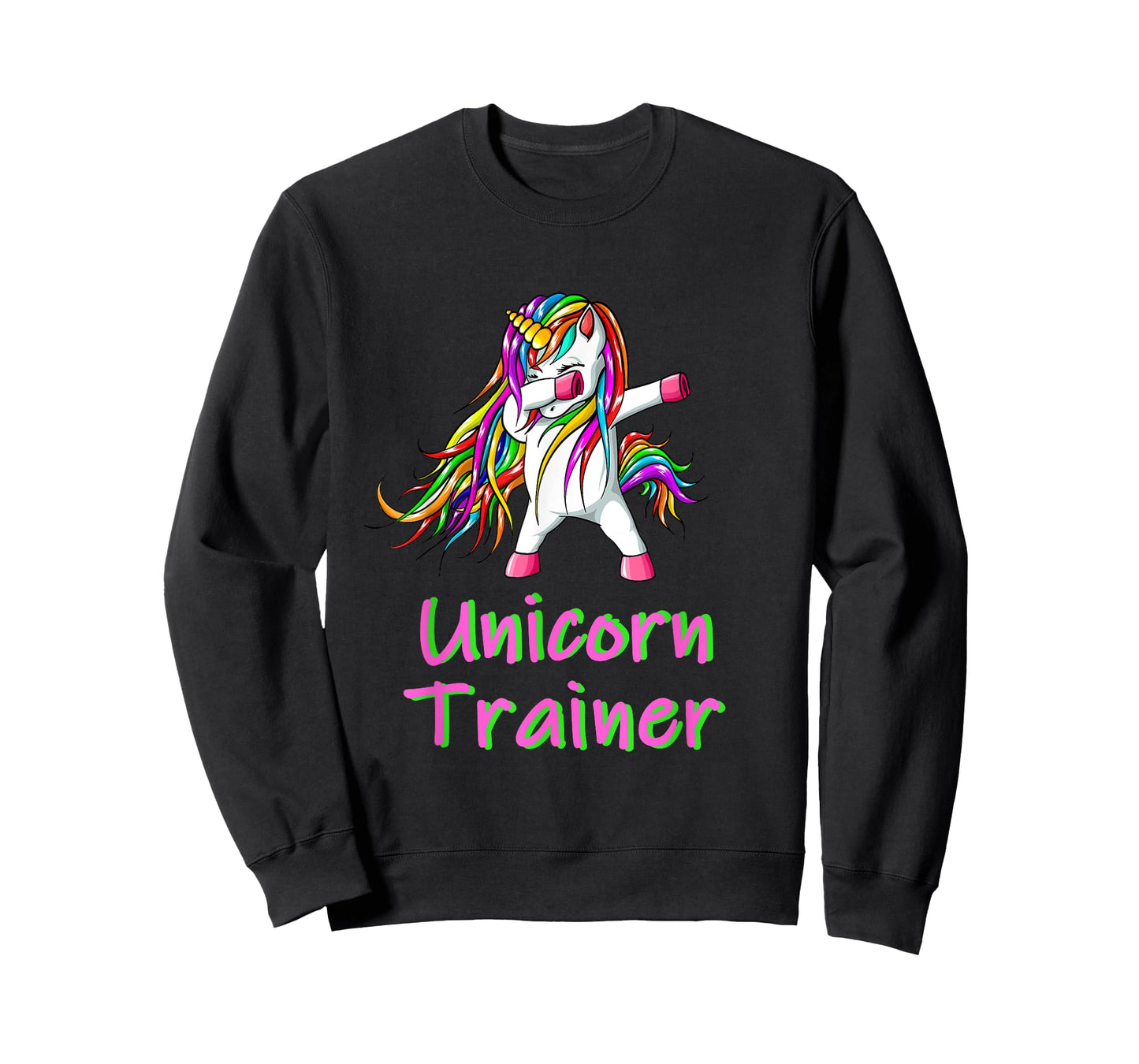 Unicorn Trainer design dabbing rainbow funny humorous T-Shirt