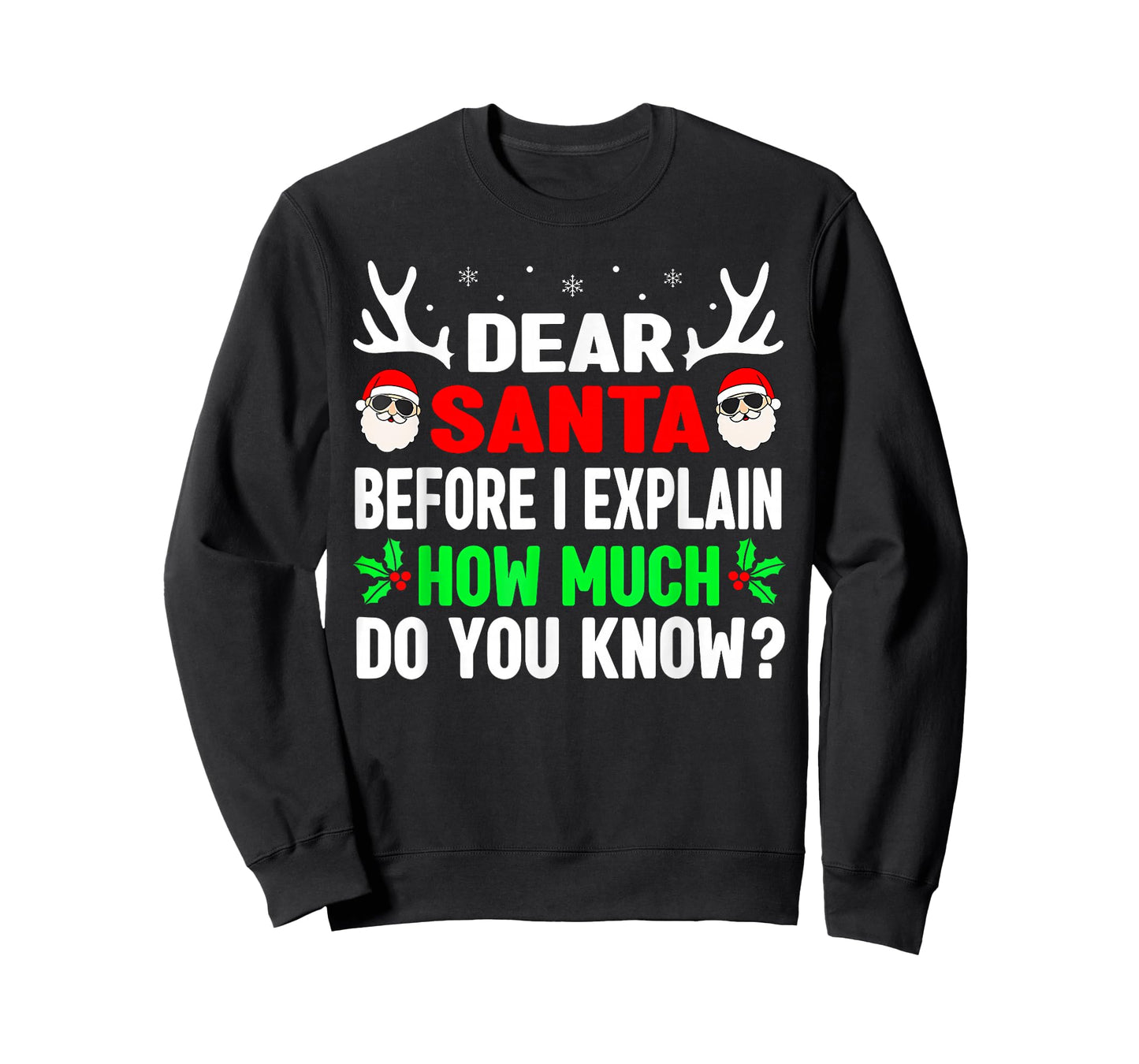 Dear Santa I Can Explain Funny Christmas Shirts Kids Adults T-Shirt