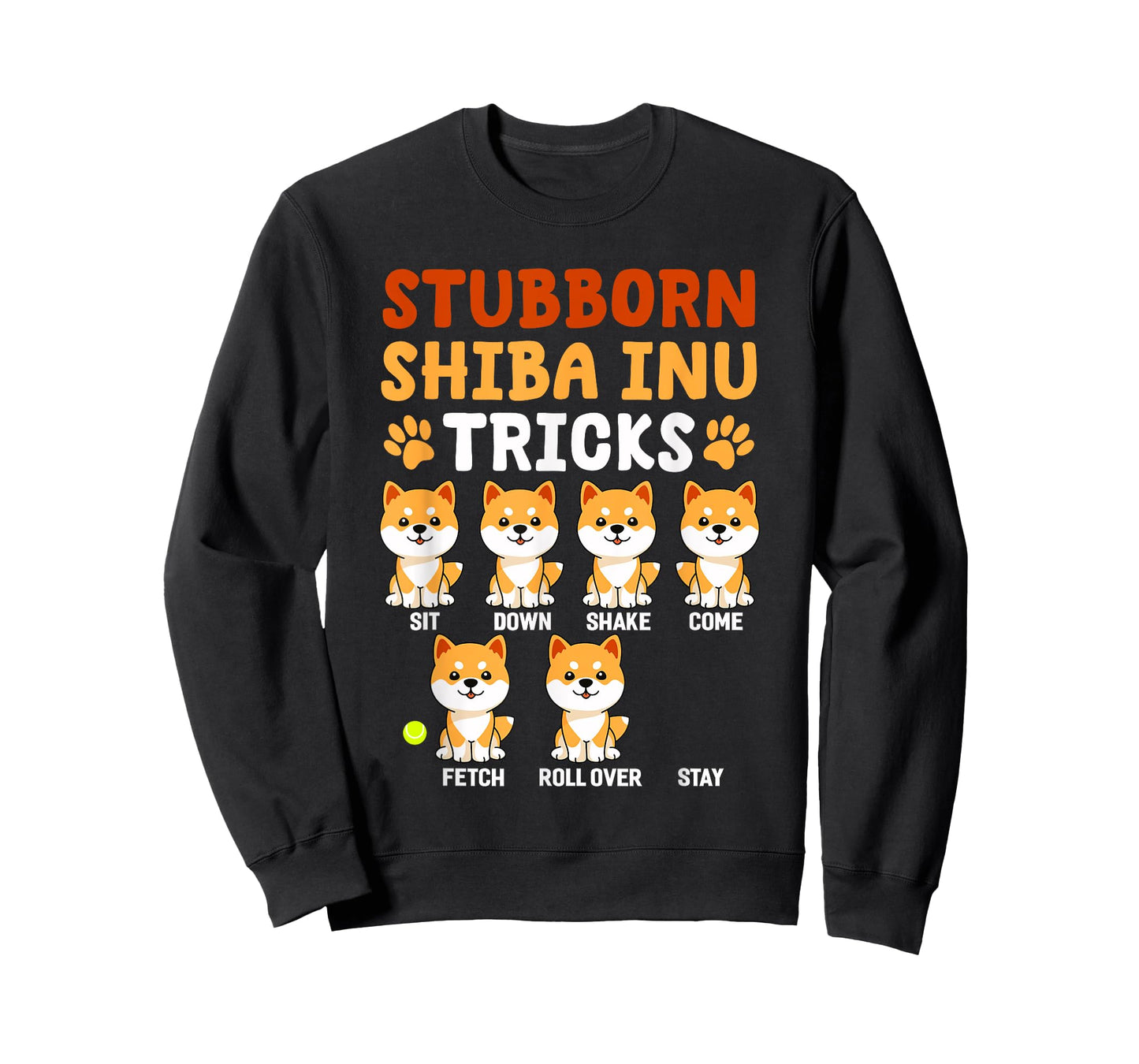 Stubborn Shiba Inu Tricks Shirt Funny Japanese Dog Lover T-Shirt