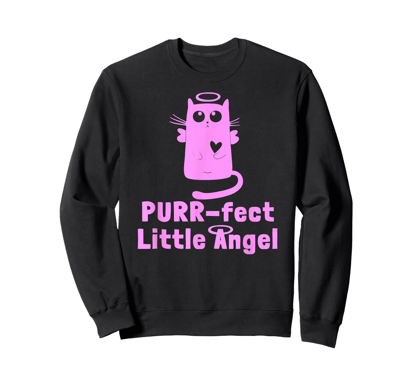 Kitty Angel Kitten Cat Purr-fect Little Angel Perfect Halo T-Shirt