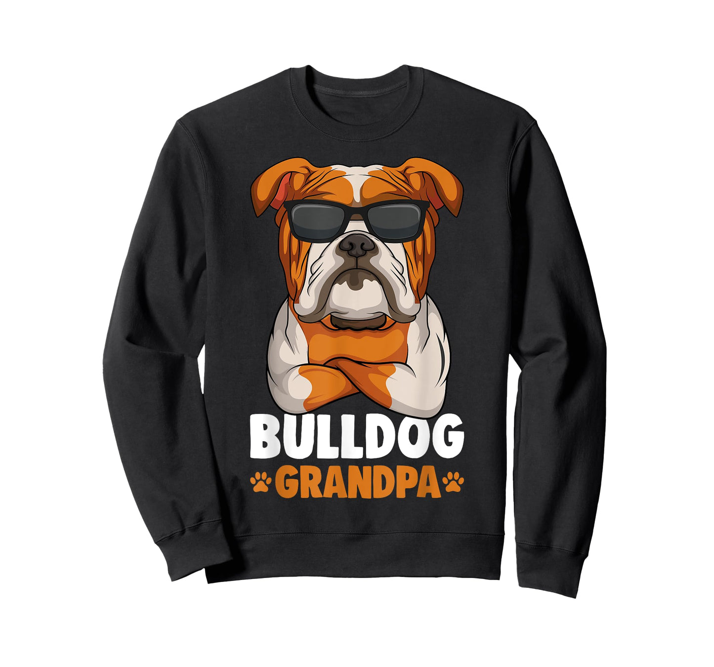 English Bulldog Grandpa Dog T-Shirt