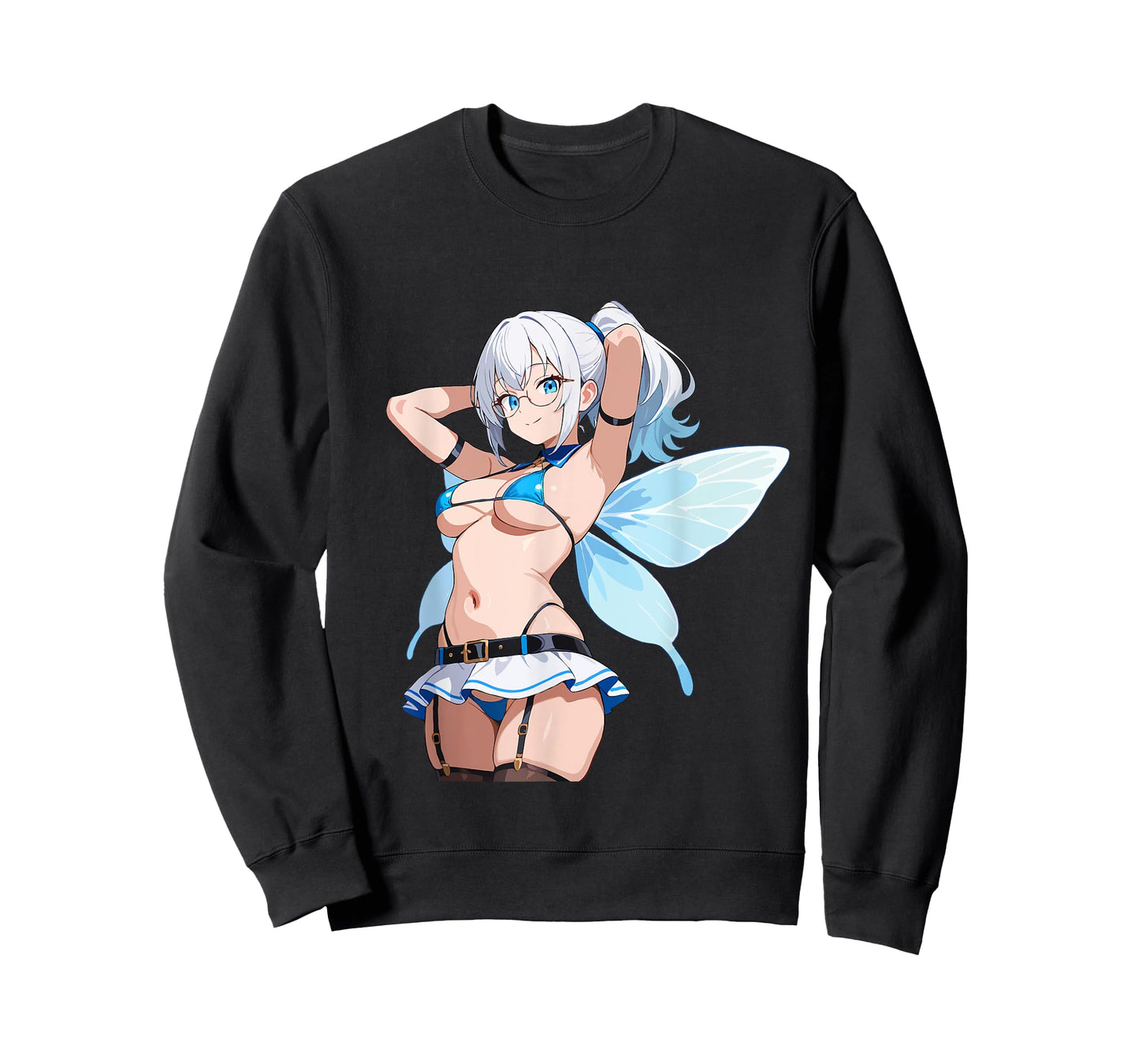 Waifu Sexy Anime Girl Fairy Glasses Japanese Style T-Shirt