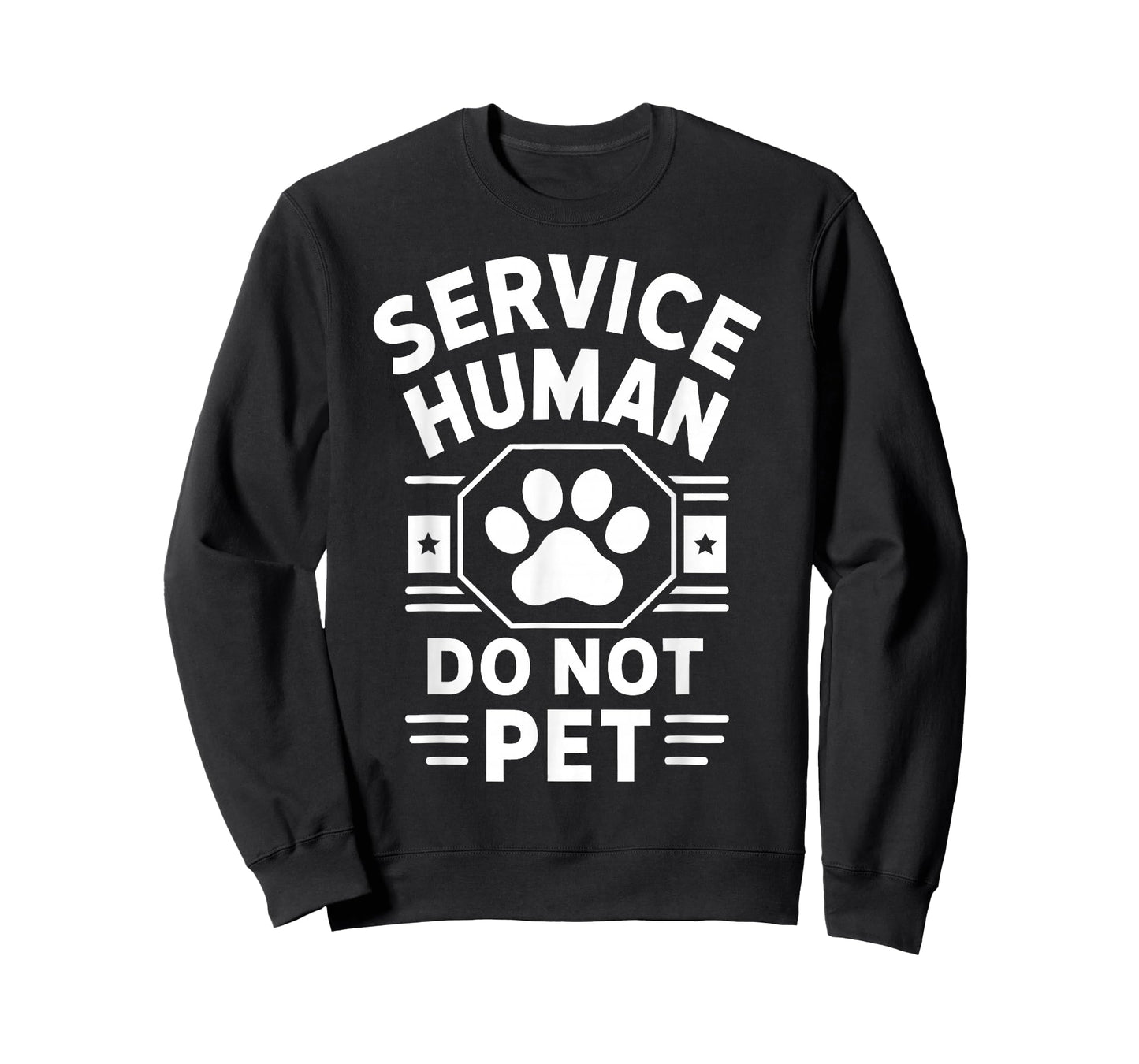 Service Human Do Not Pet Funny Pet Owner Humor Gifts Women T-Shirt