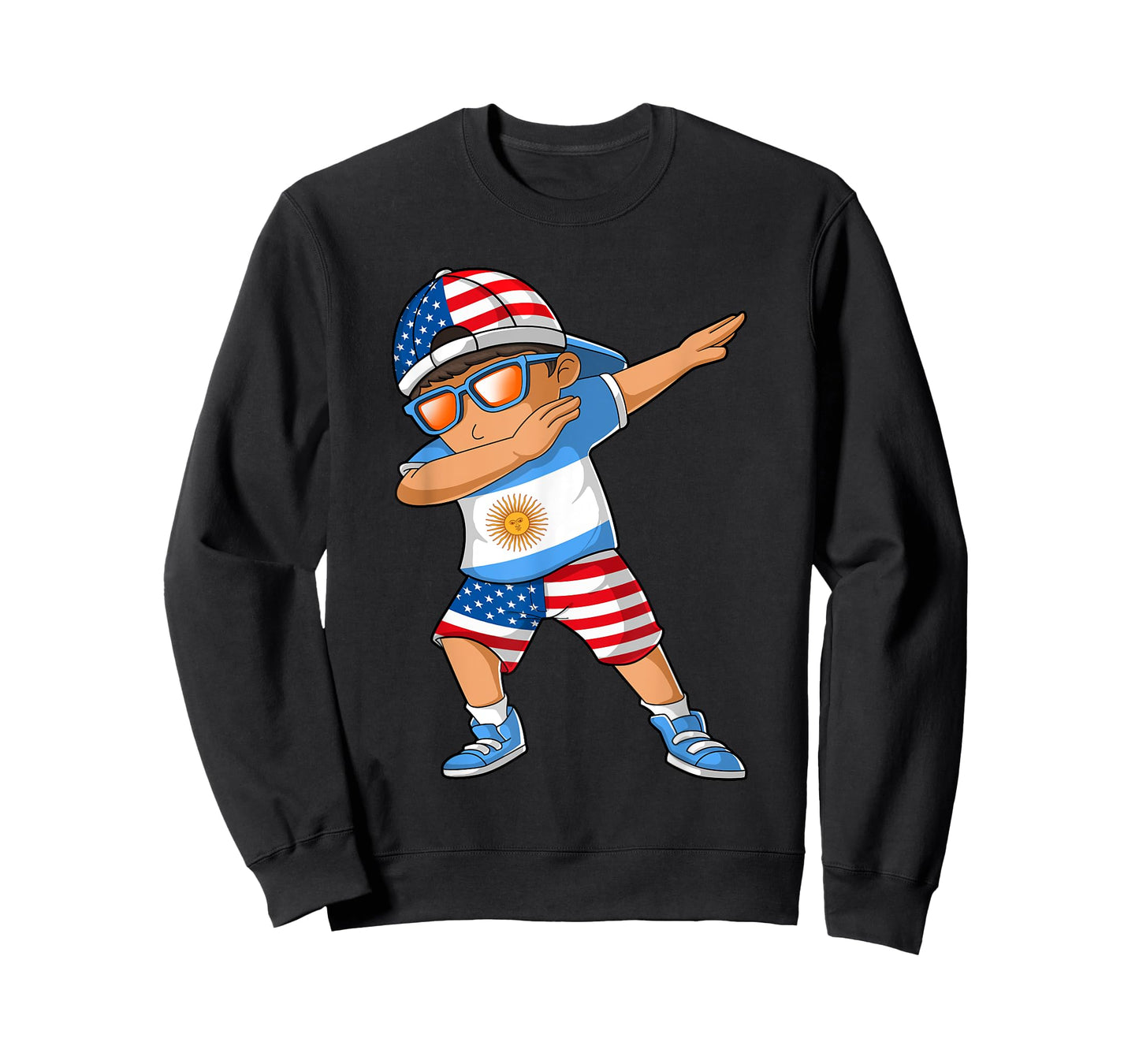 Half American Half Argentinian Boy Kid Argentina Flag T-Shirt