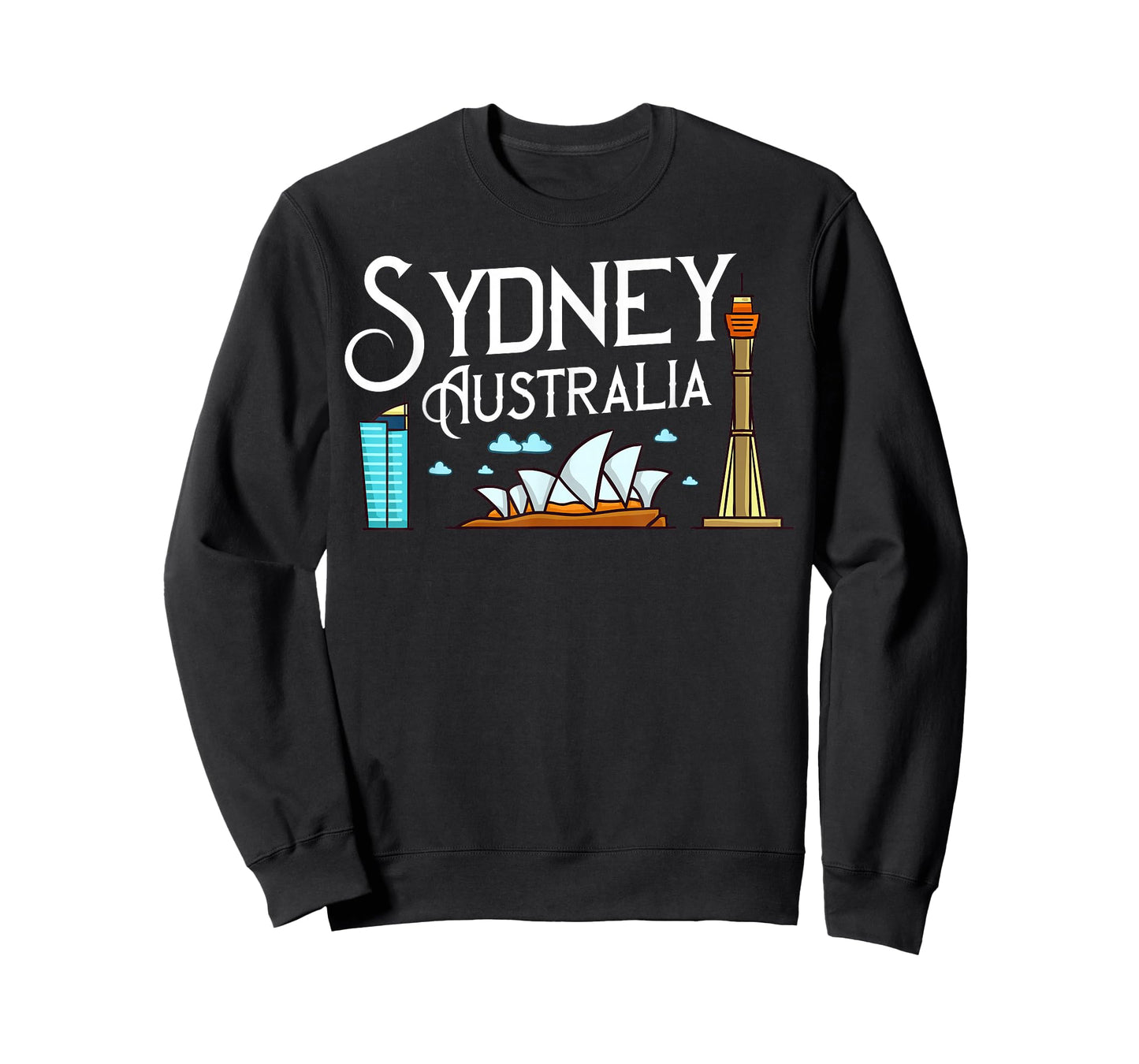 Sydney Australia City Skyline Map Travel T-Shirt