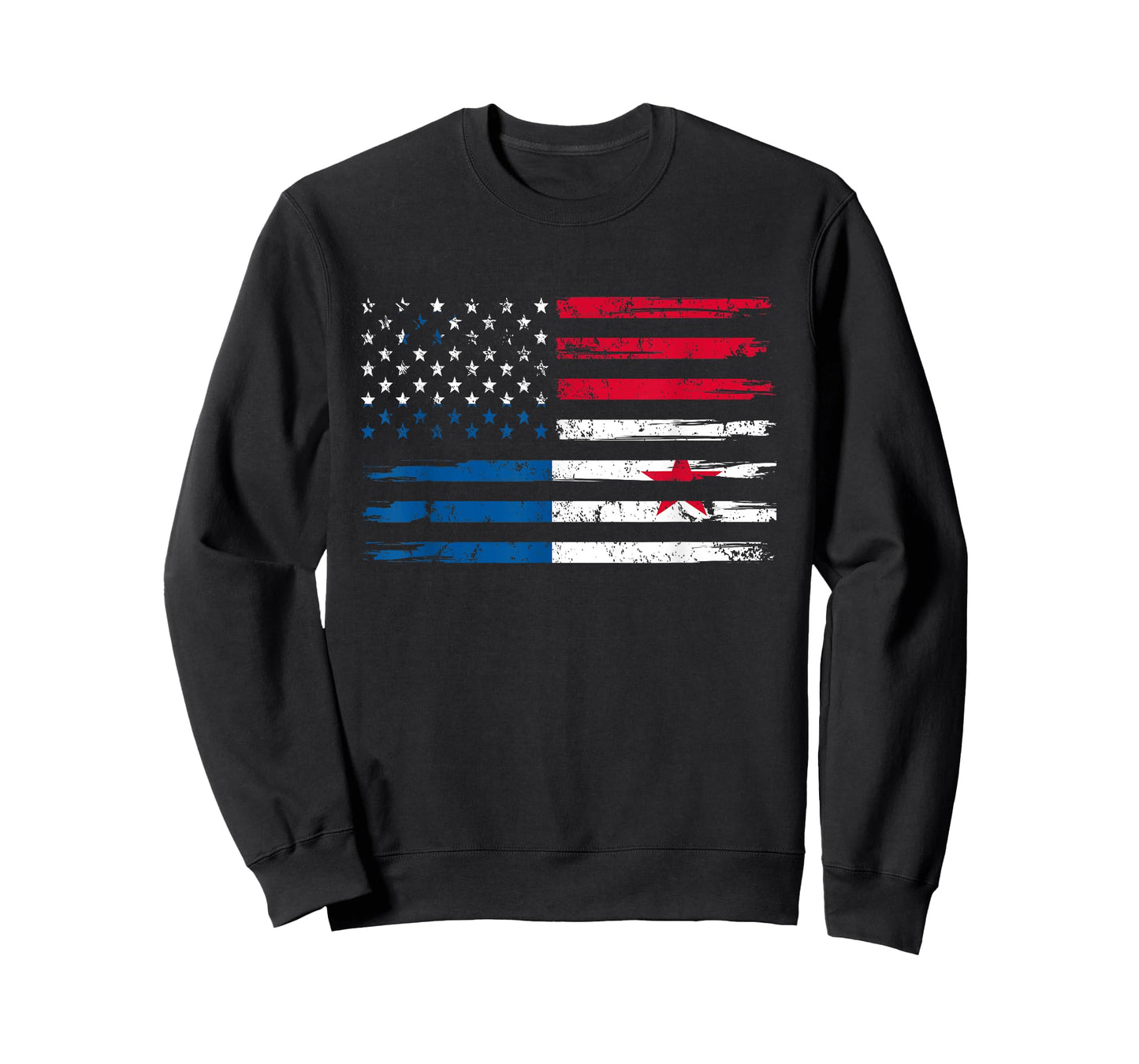 Half American And Panamanian Panama Usa Vintage Flag Men T-Shirt