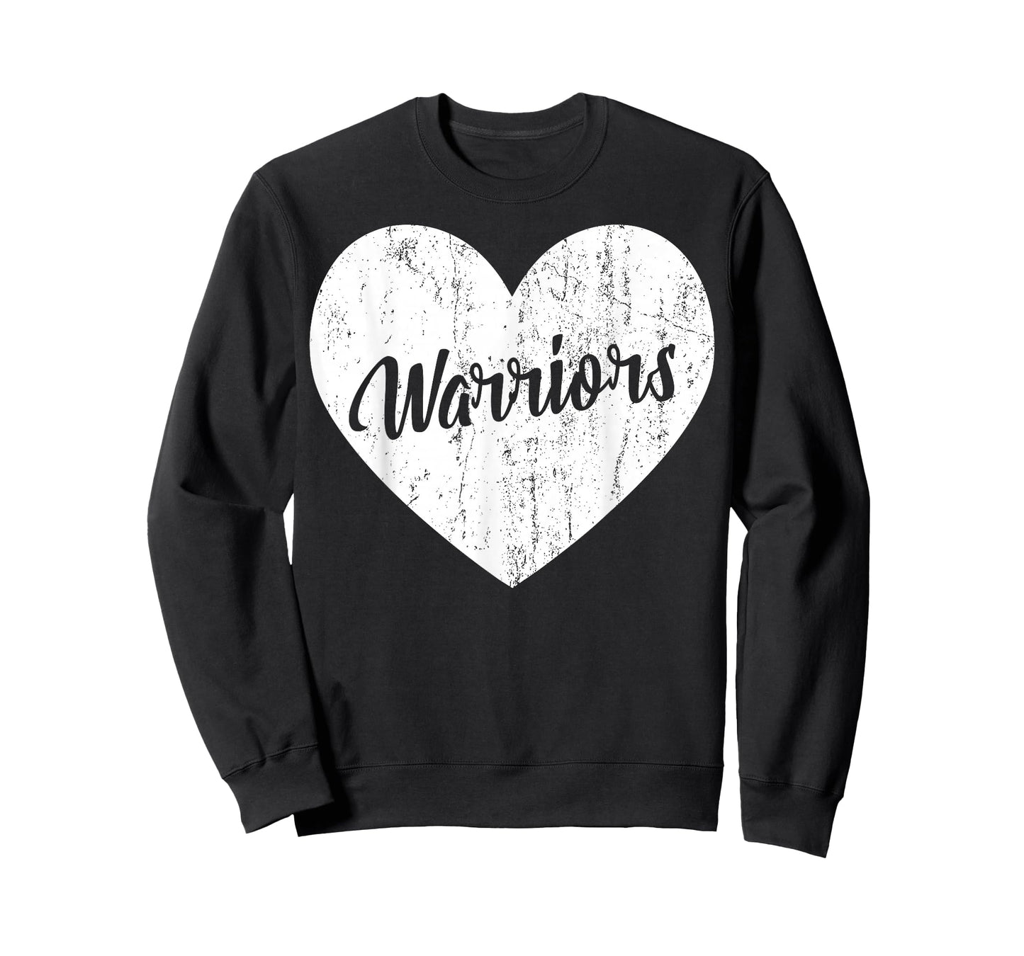 Warriors School Sports Fan Team Spirit Mascot Heart Gift T-Shirt