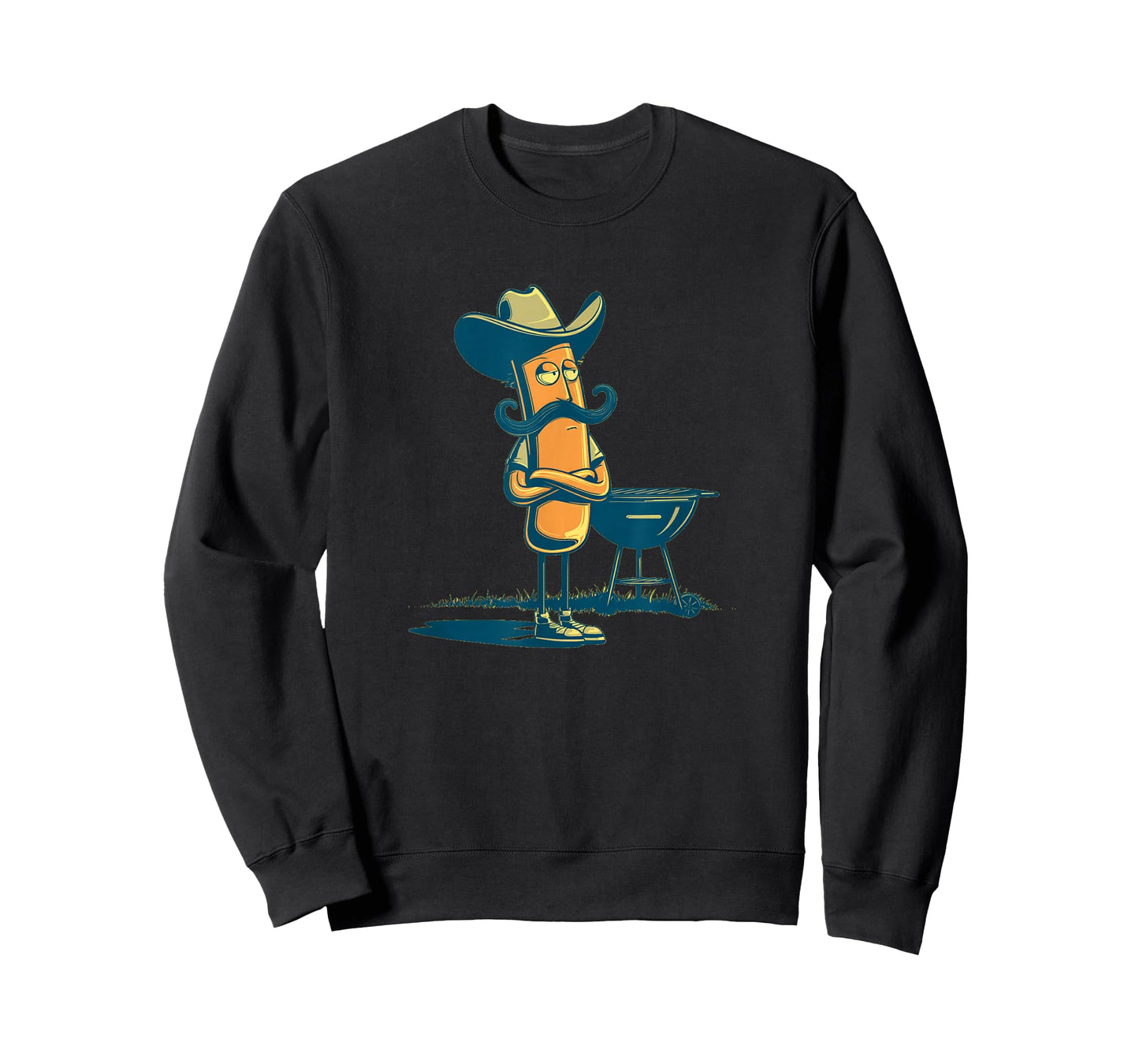 Funny Weenie Barbecue for Mustache and Hotdog Lovers T-Shirt