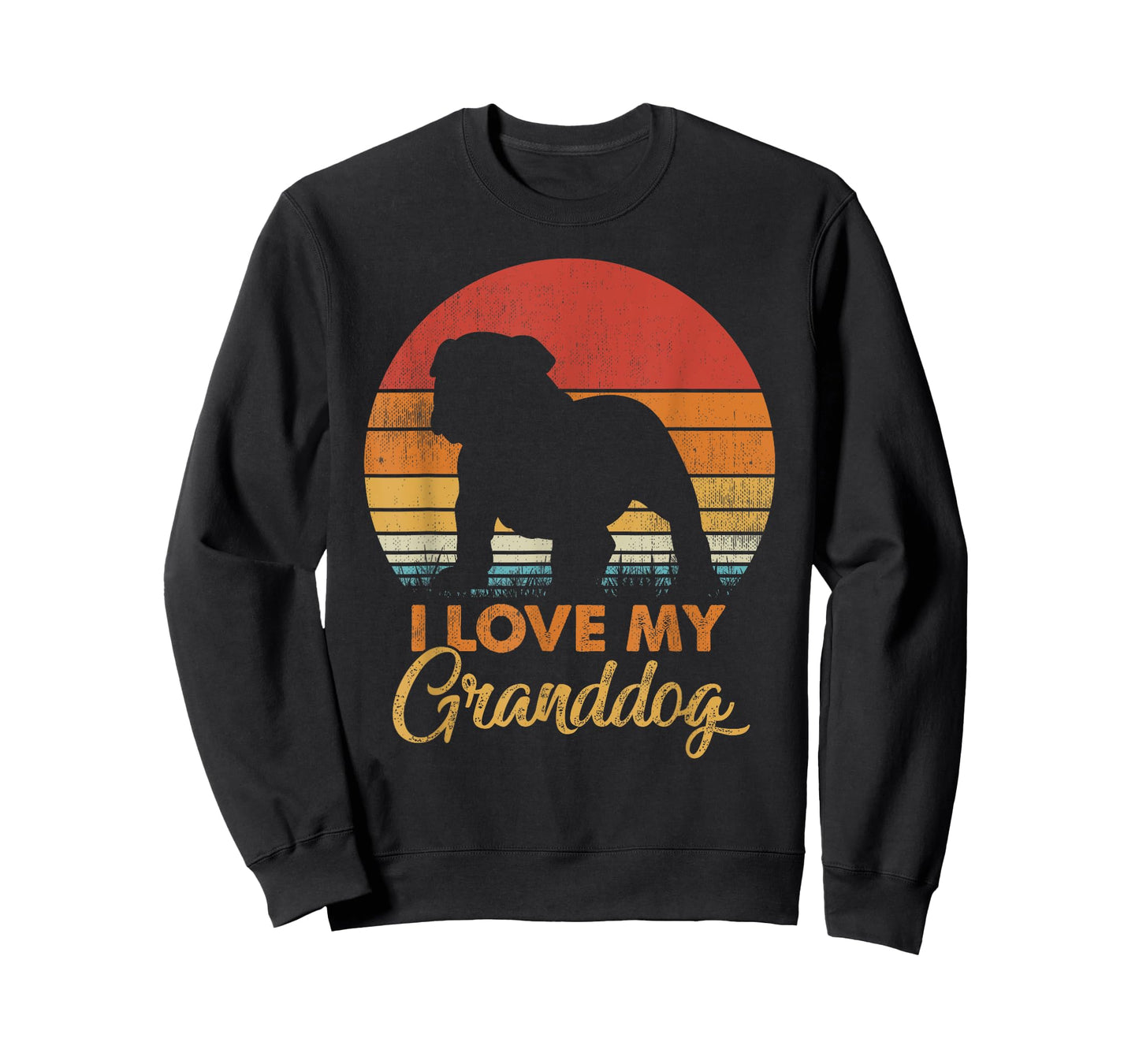 Love My Granddog Bulldog Grandparents T-Shirt