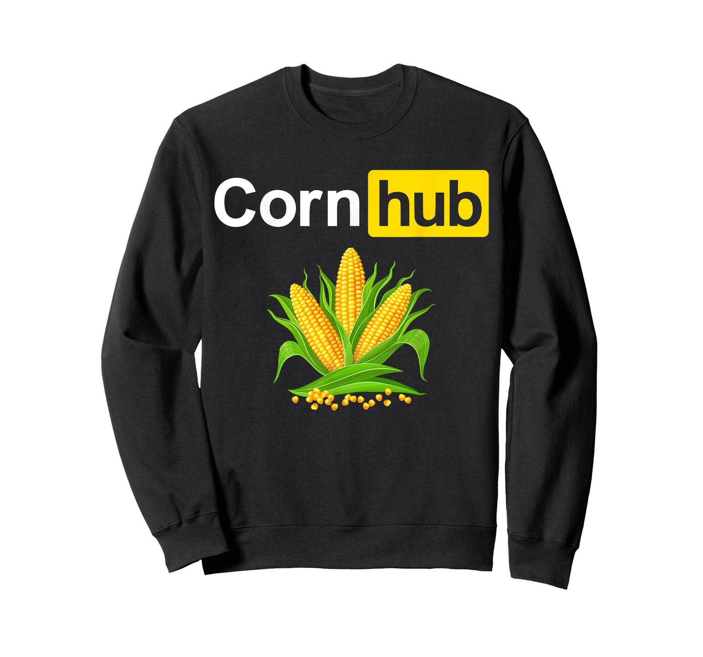 Corn Funny Hub Farmers Farming Joke Sarcastic Adult T-Shirt