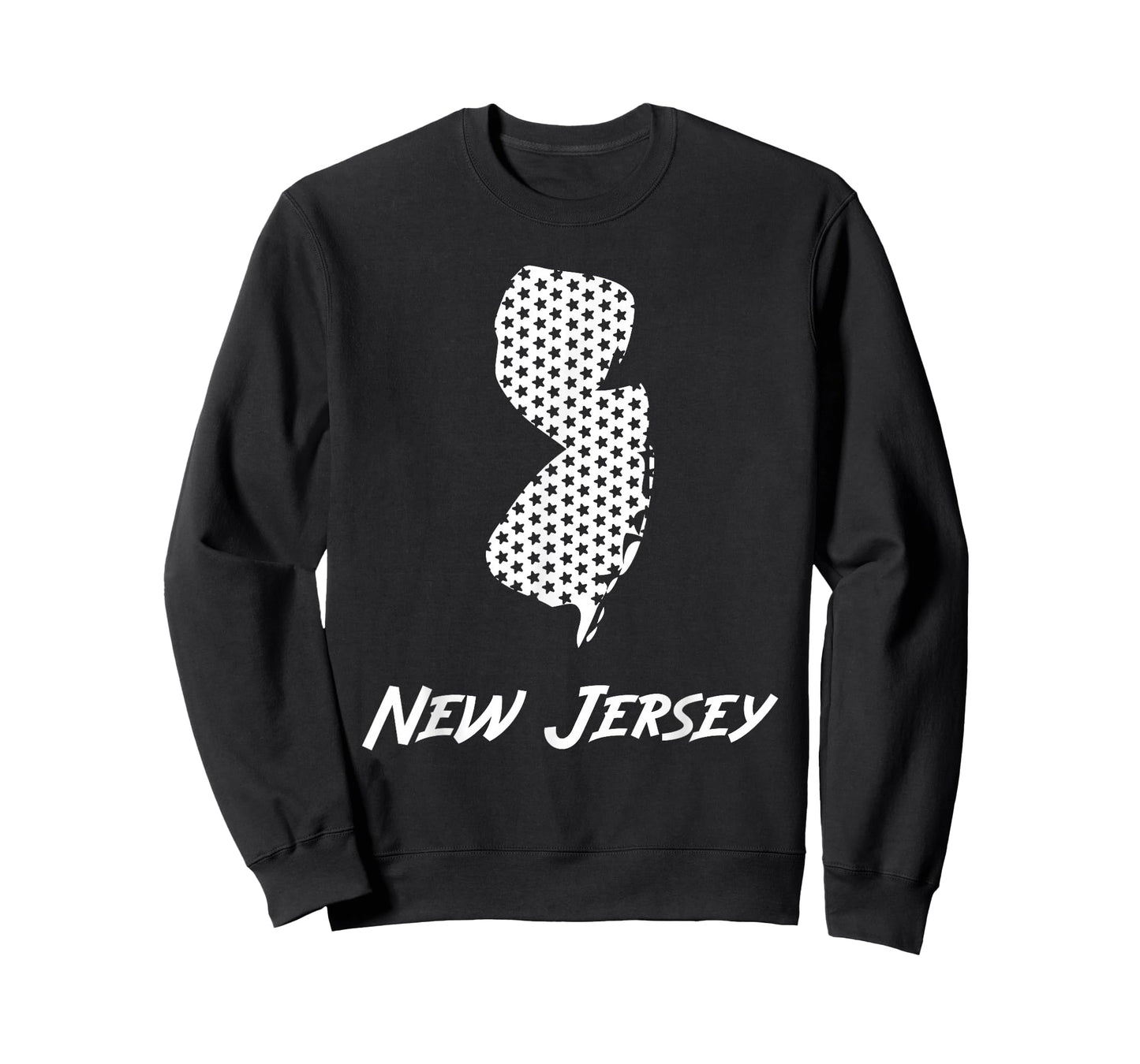 New Jersey USA State Outline Stars Vintage Retro Design T-Shirt
