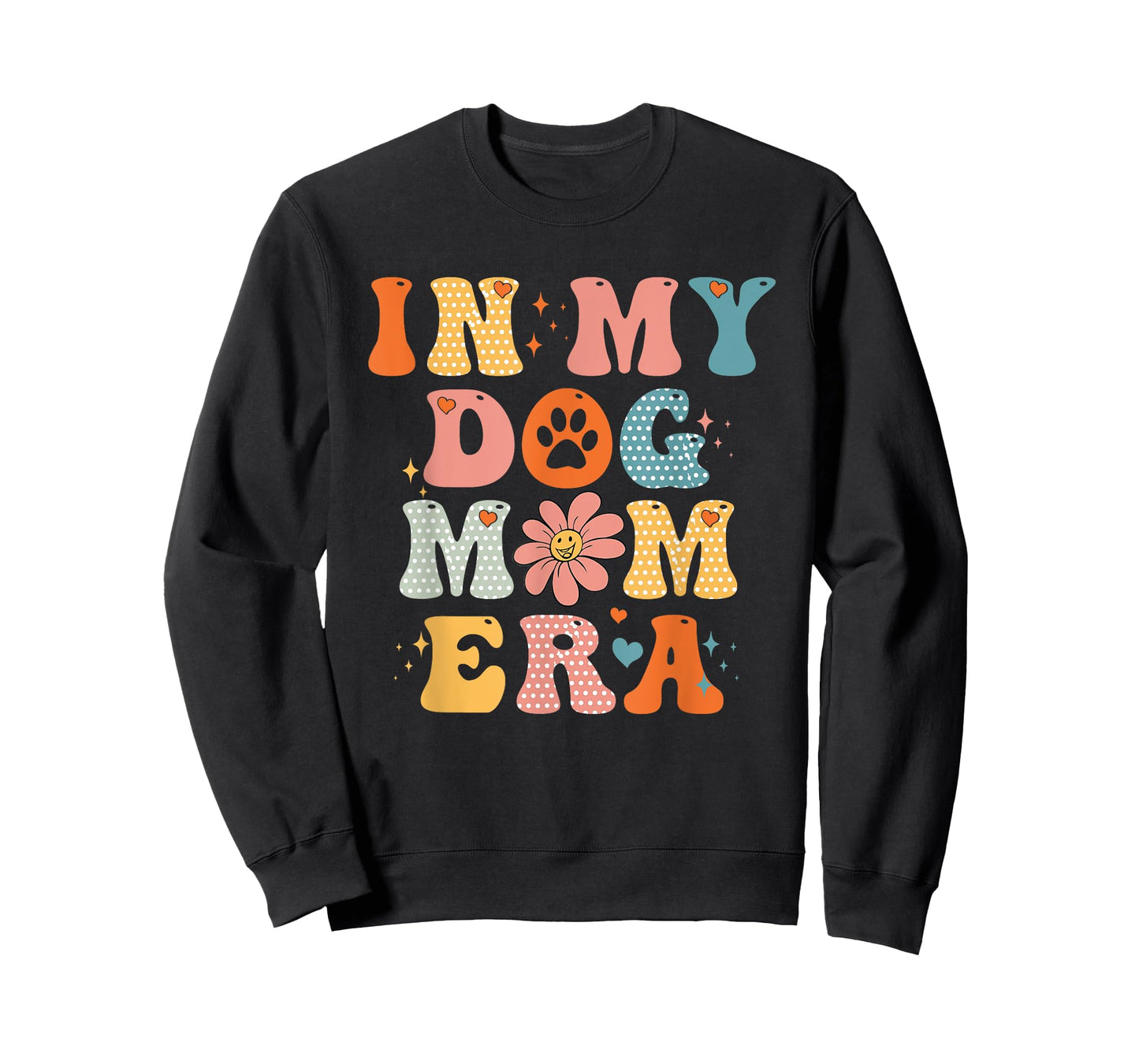 In My Dog Mom Era Groovy Funny Dog Lover T-Shirt